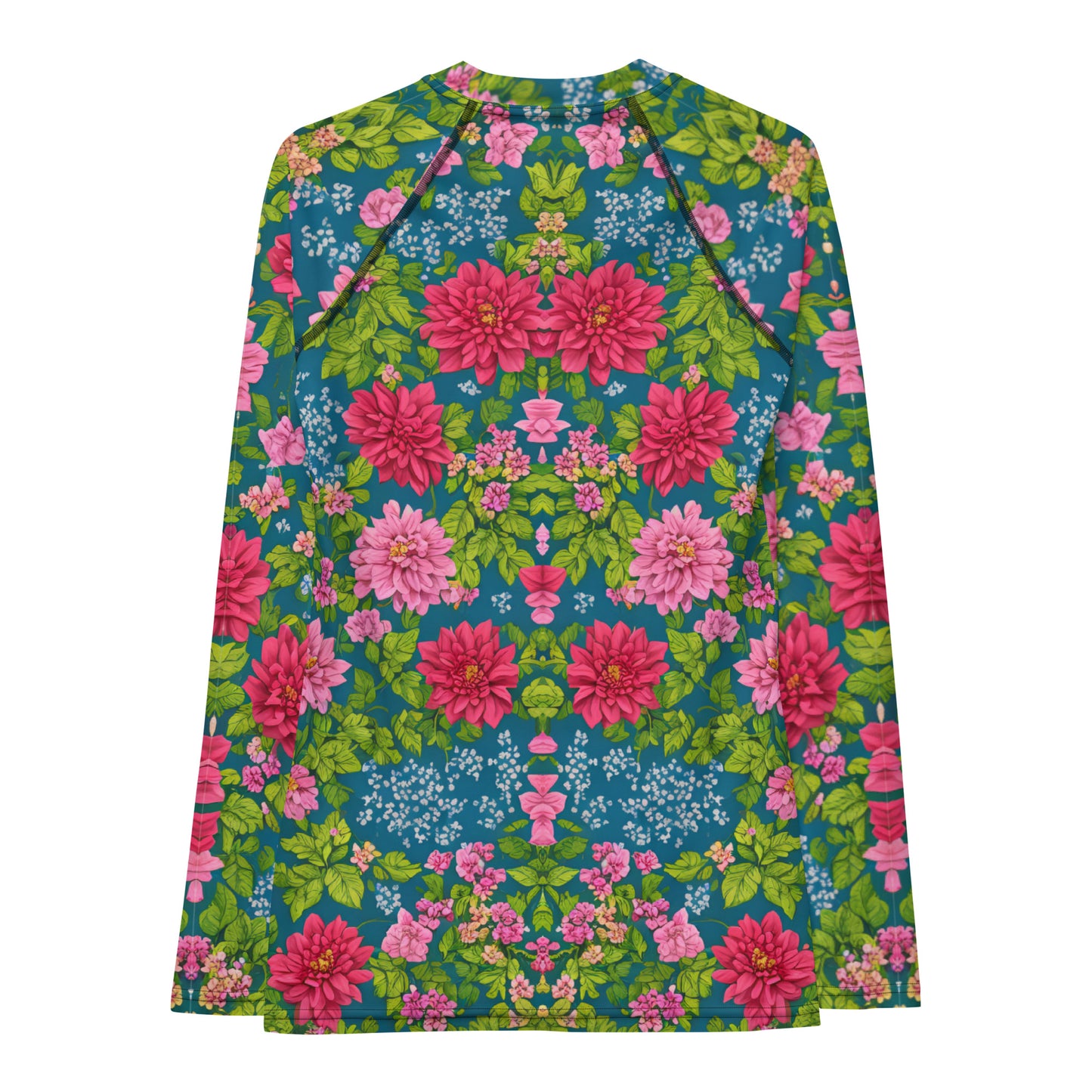 Red Floral Women's : Rash Guard