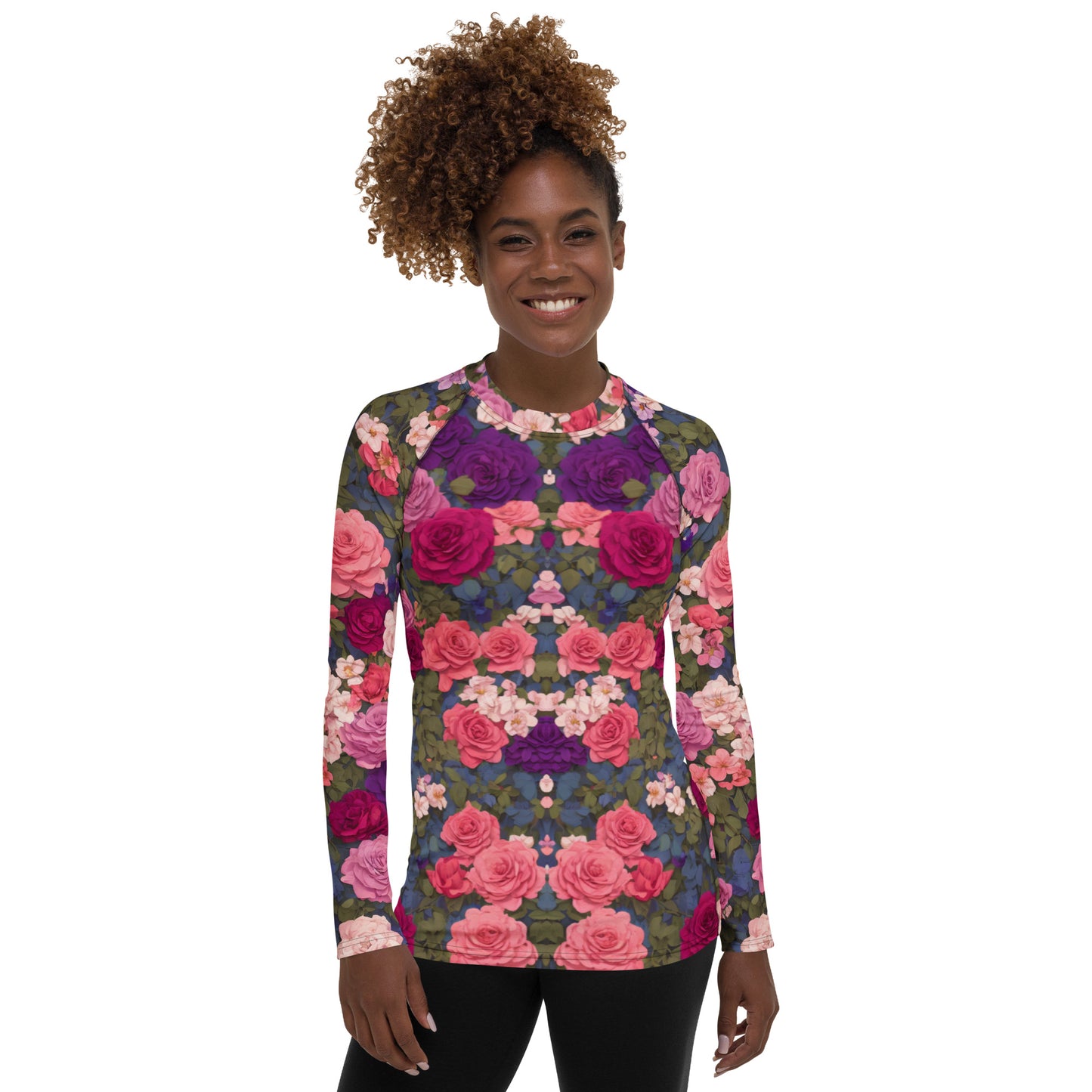 Bright Rose : Women's Rash Guard