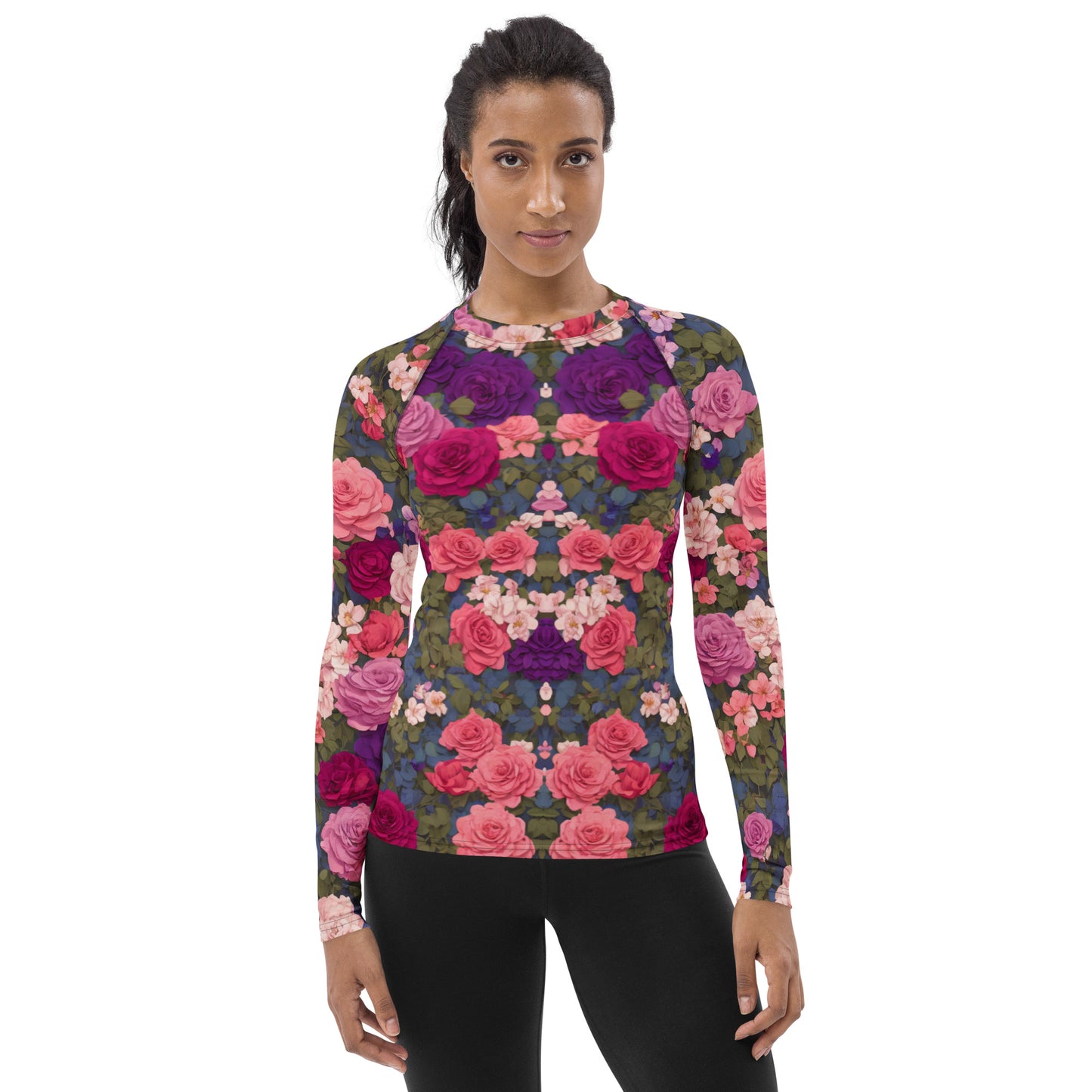 Bright Rose : Women's Rash Guard