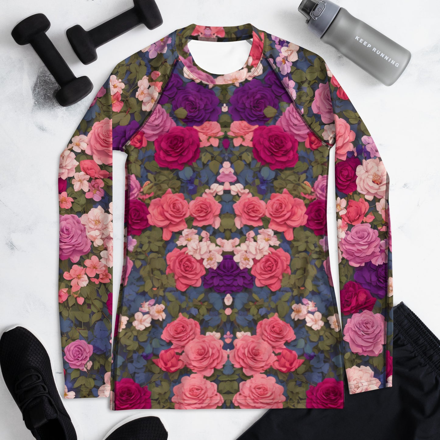 Bright Rose : Women's Rash Guard