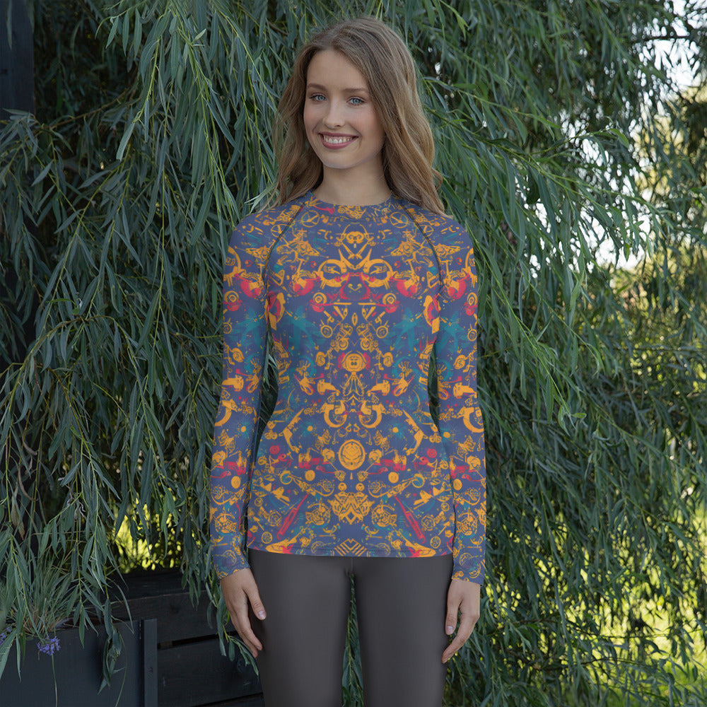 Retro Chaos : Women's Rash Guard