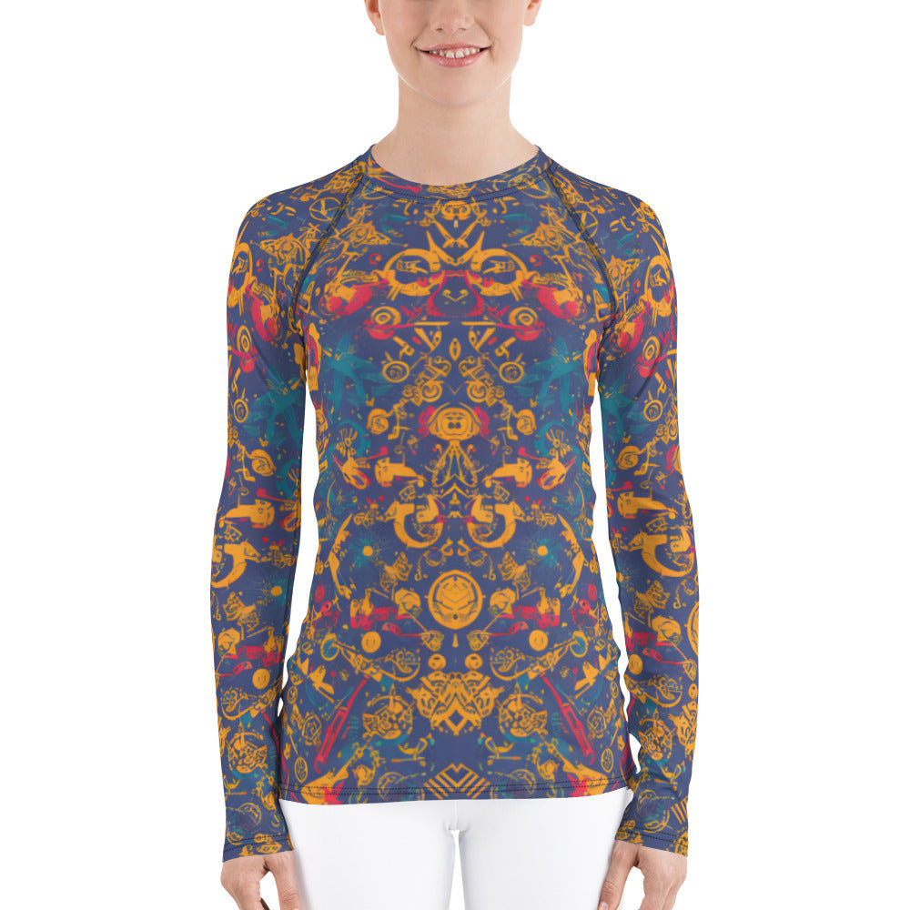 Retro Chaos : Women's Rash Guard