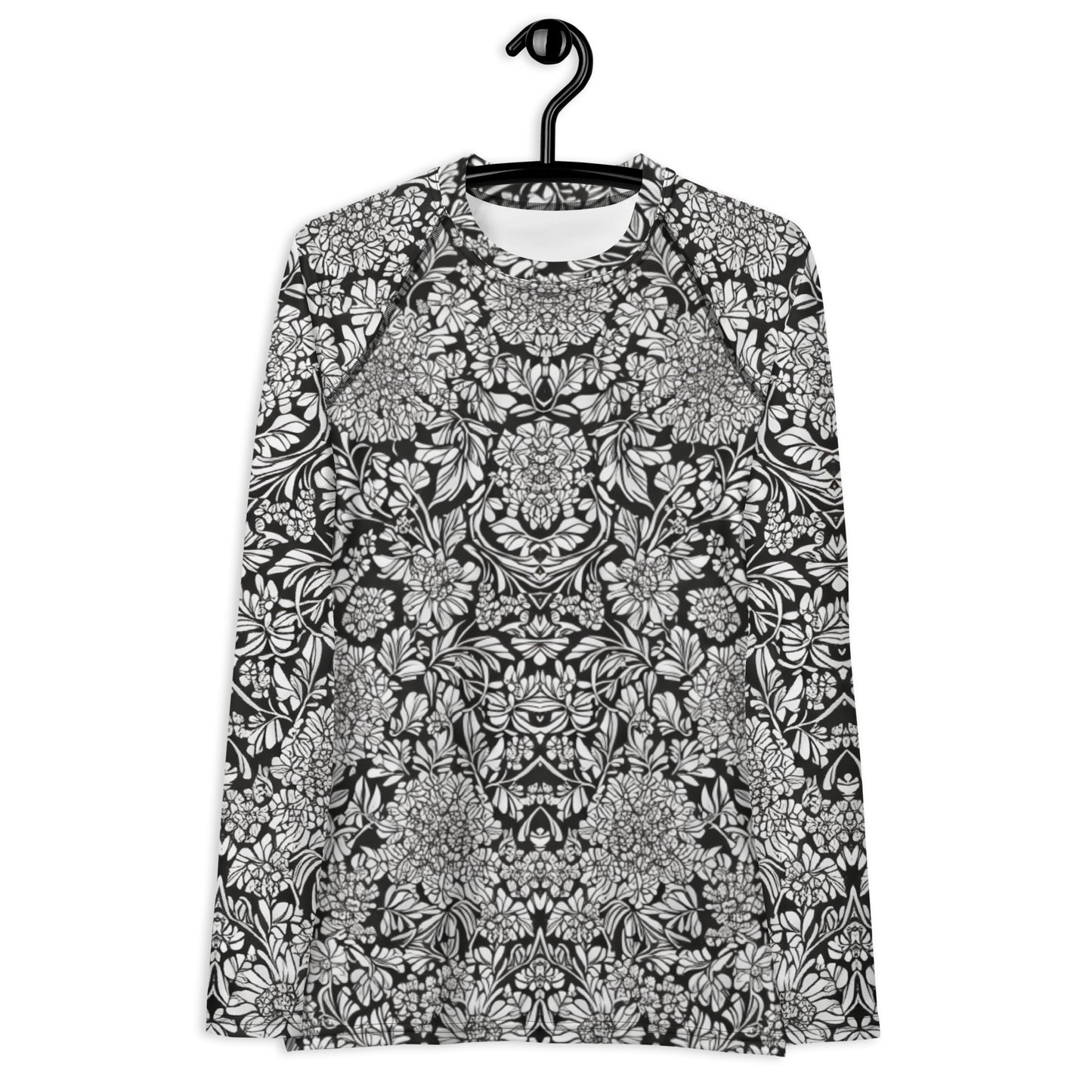 Monochrome Floral : Women's Rash Guard