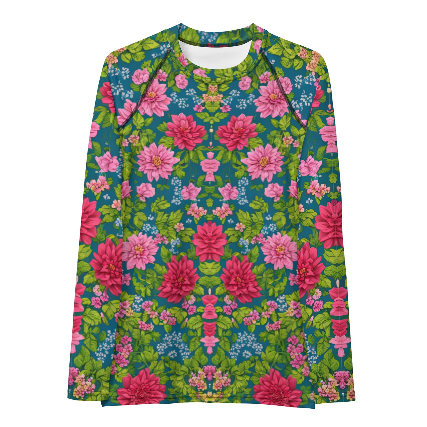 Red Floral Women's : Rash Guard
