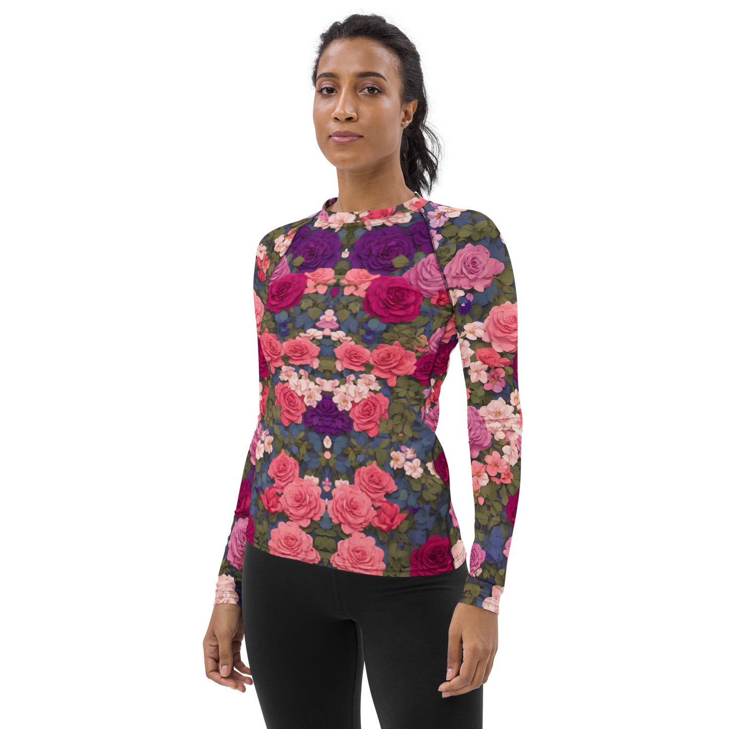 Bright Rose : Women's Rash Guard