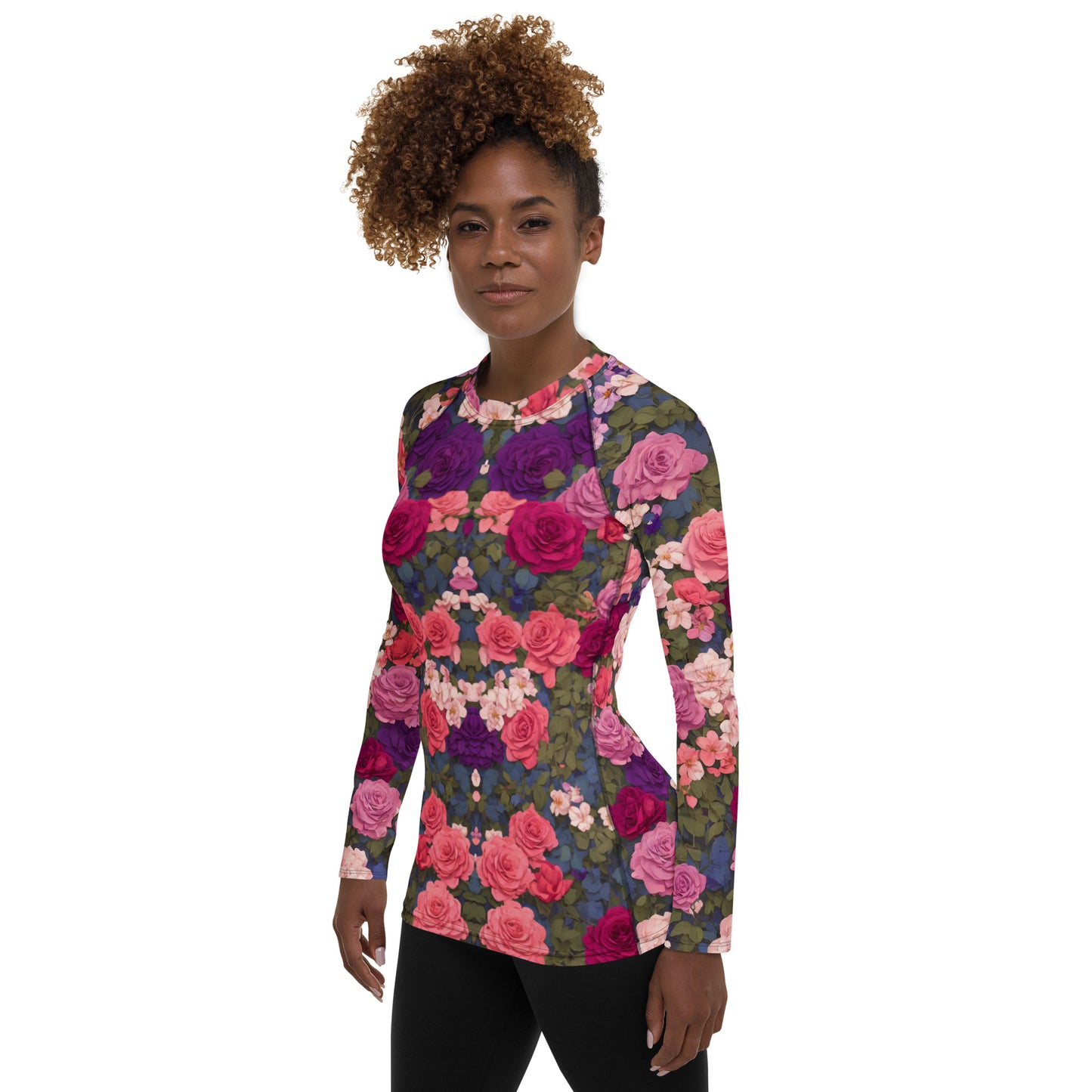 Bright Rose : Women's Rash Guard
