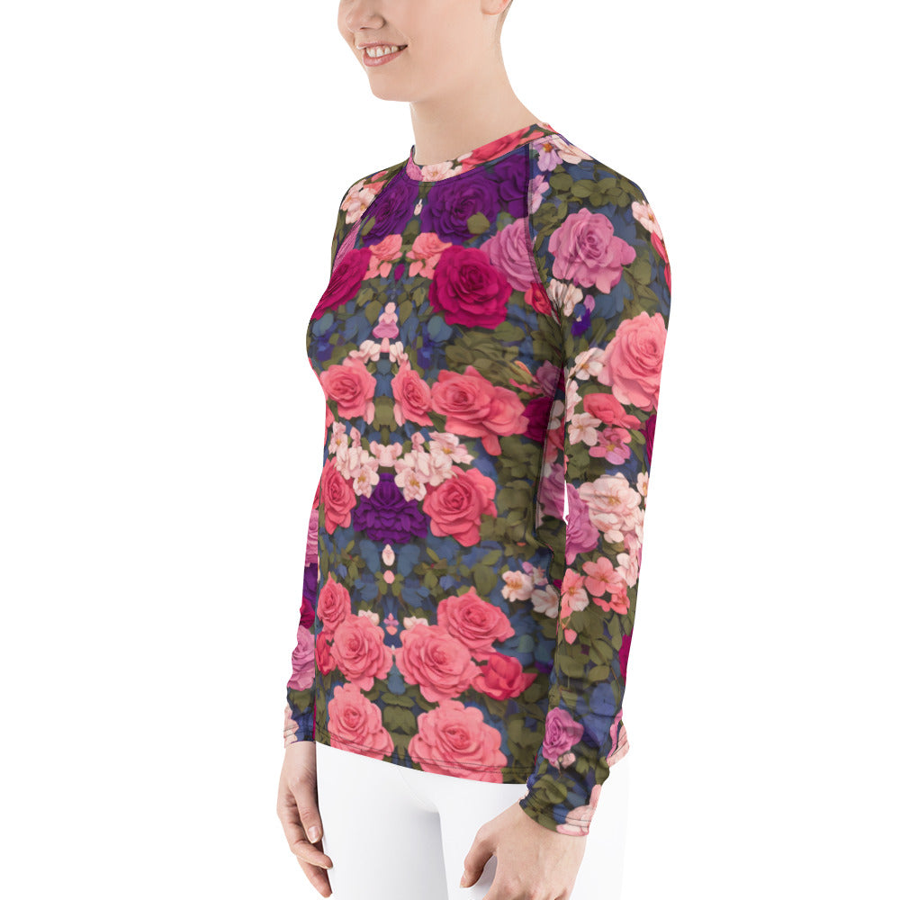 Bright Rose : Women's Rash Guard
