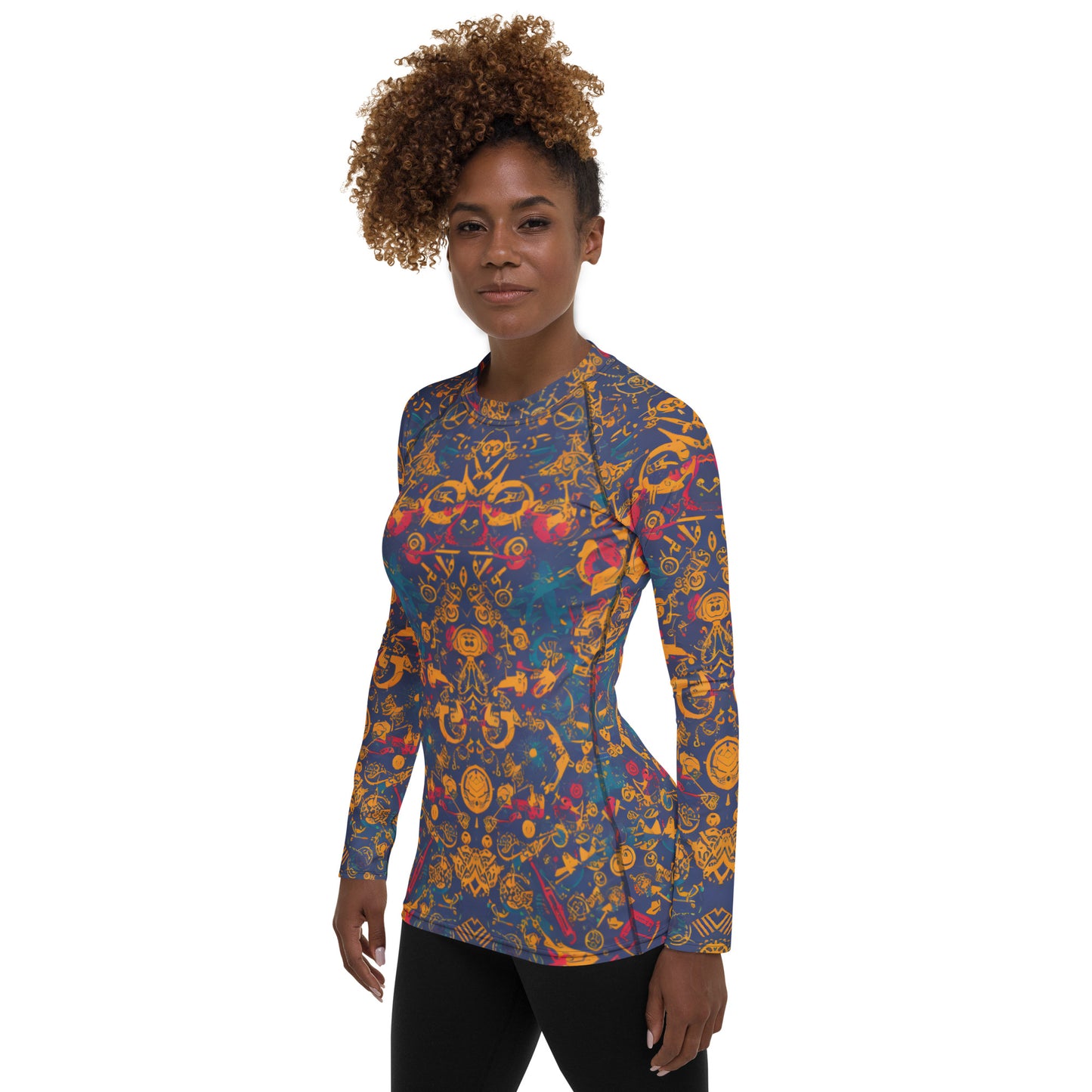 Retro Chaos : Women's Rash Guard