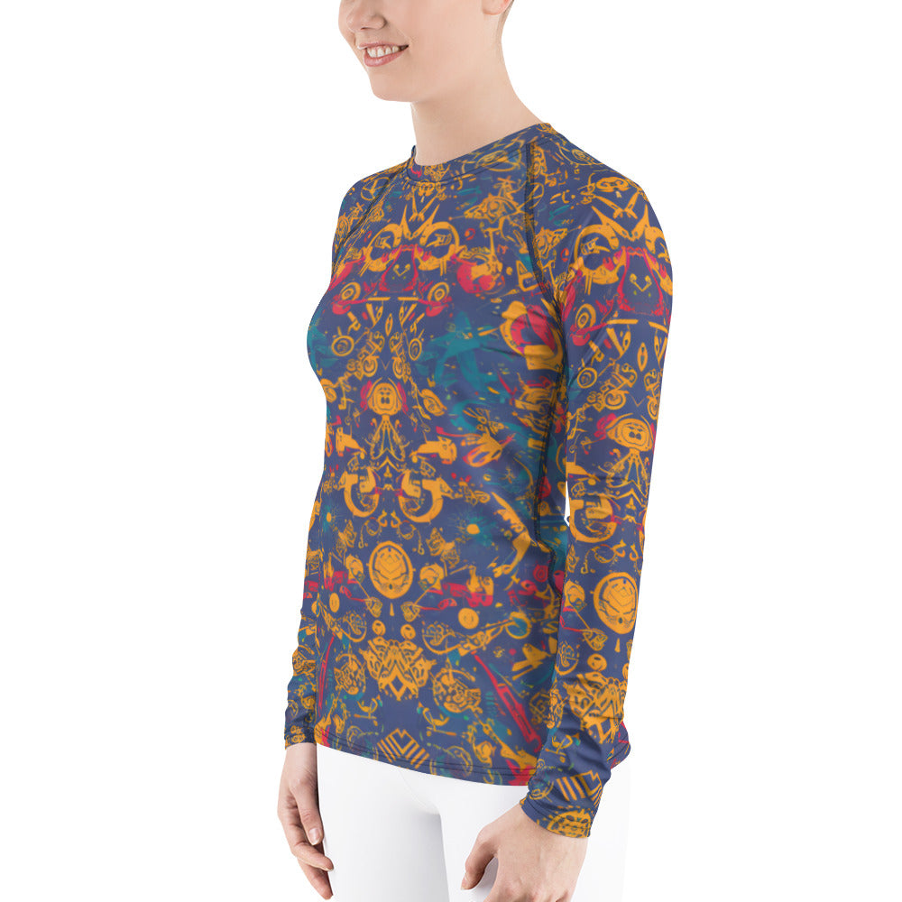 Retro Chaos : Women's Rash Guard