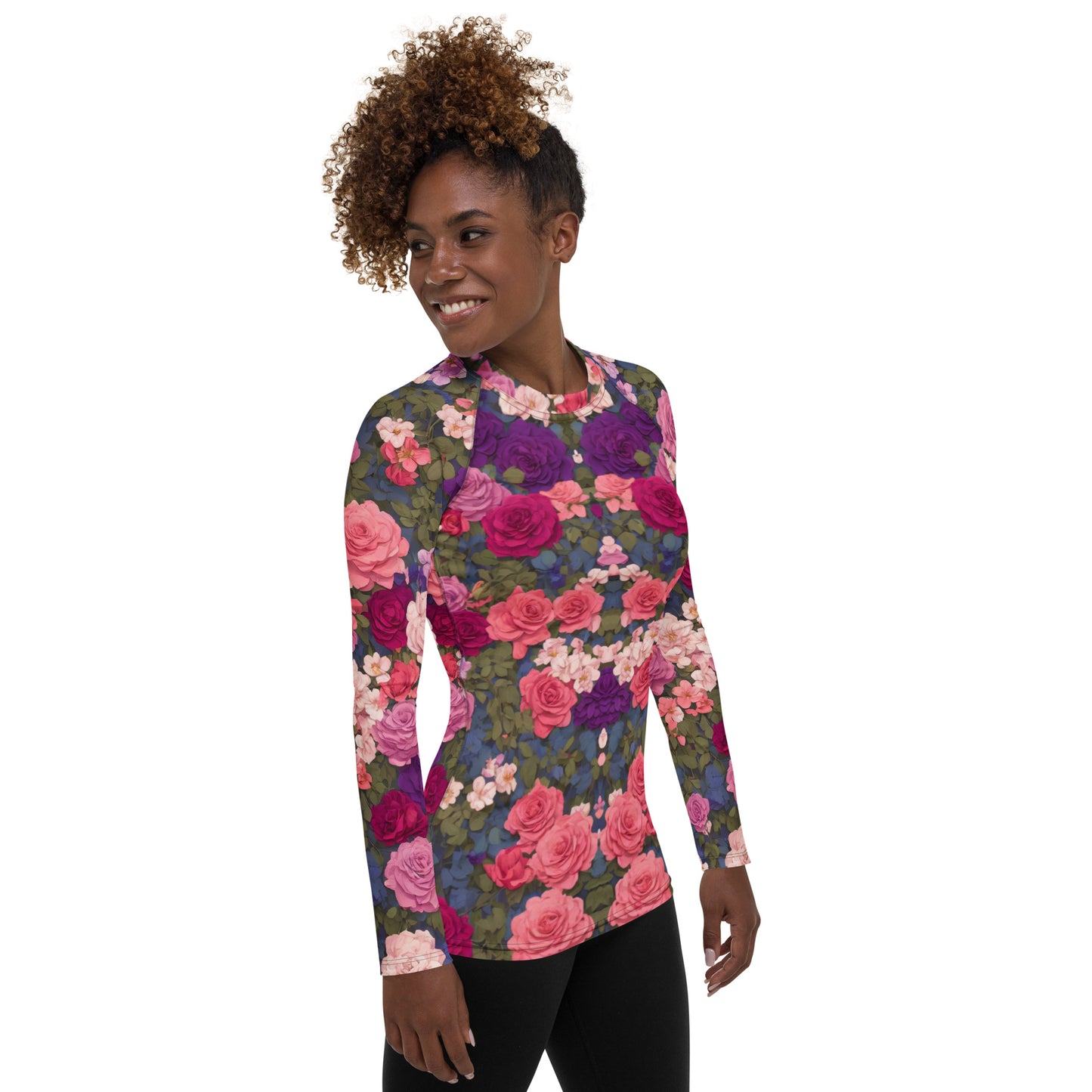 Bright Rose : Women's Rash Guard