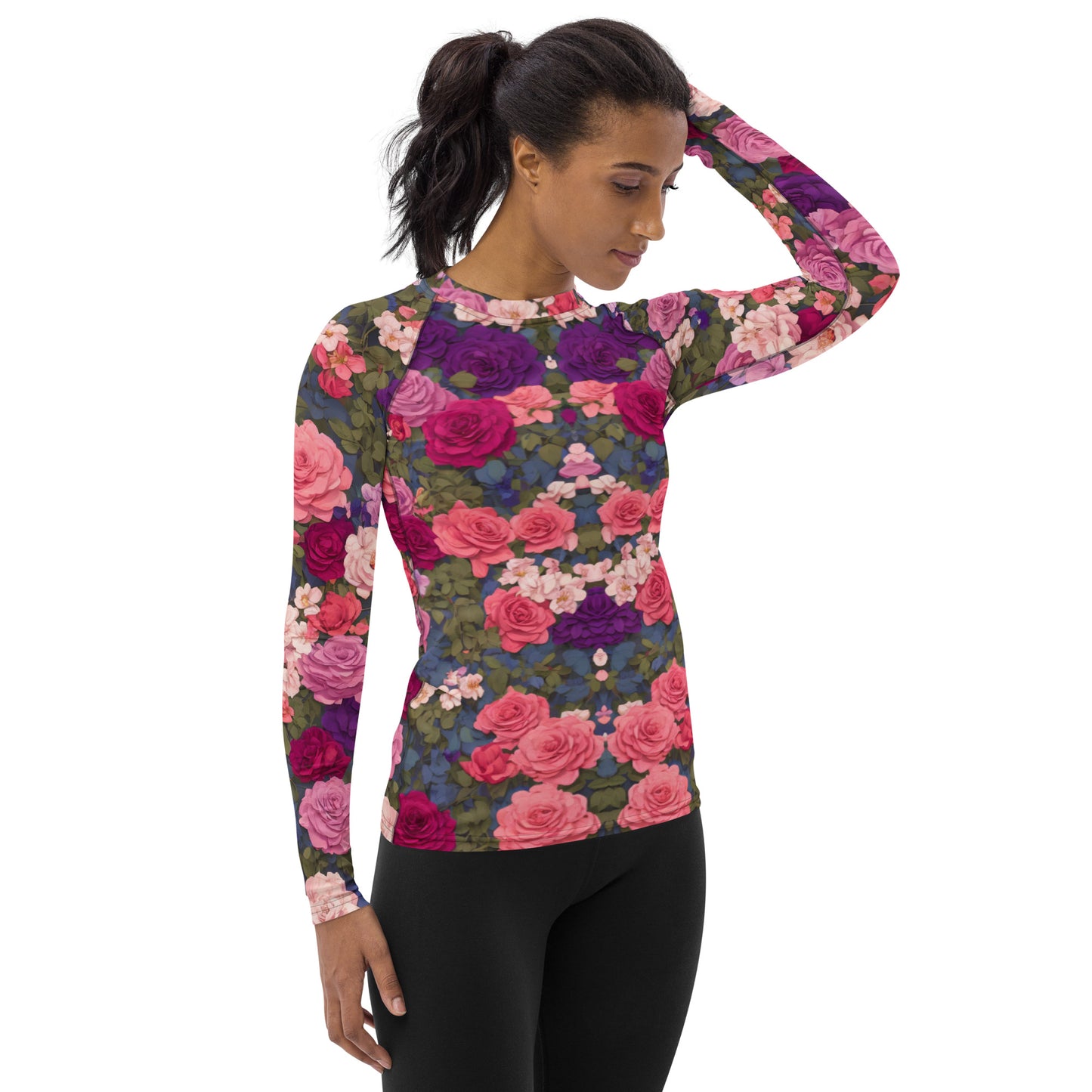 Bright Rose : Women's Rash Guard