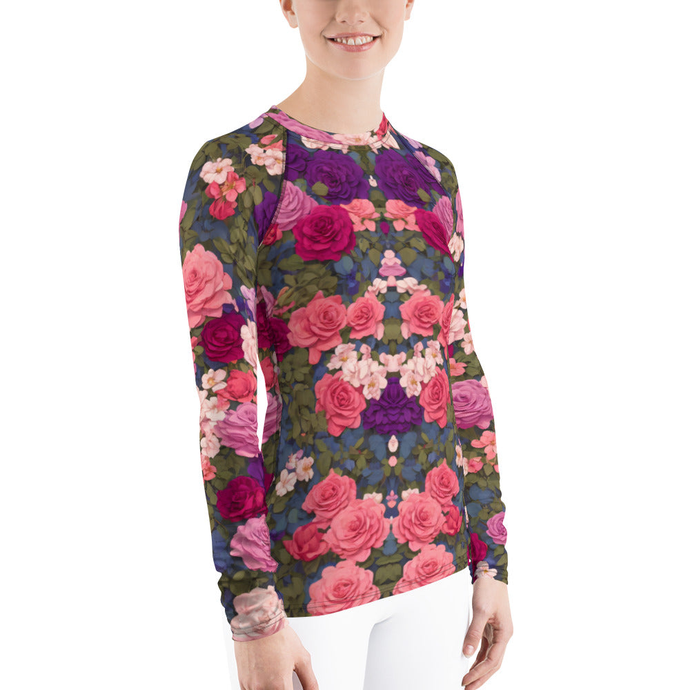 Bright Rose : Women's Rash Guard