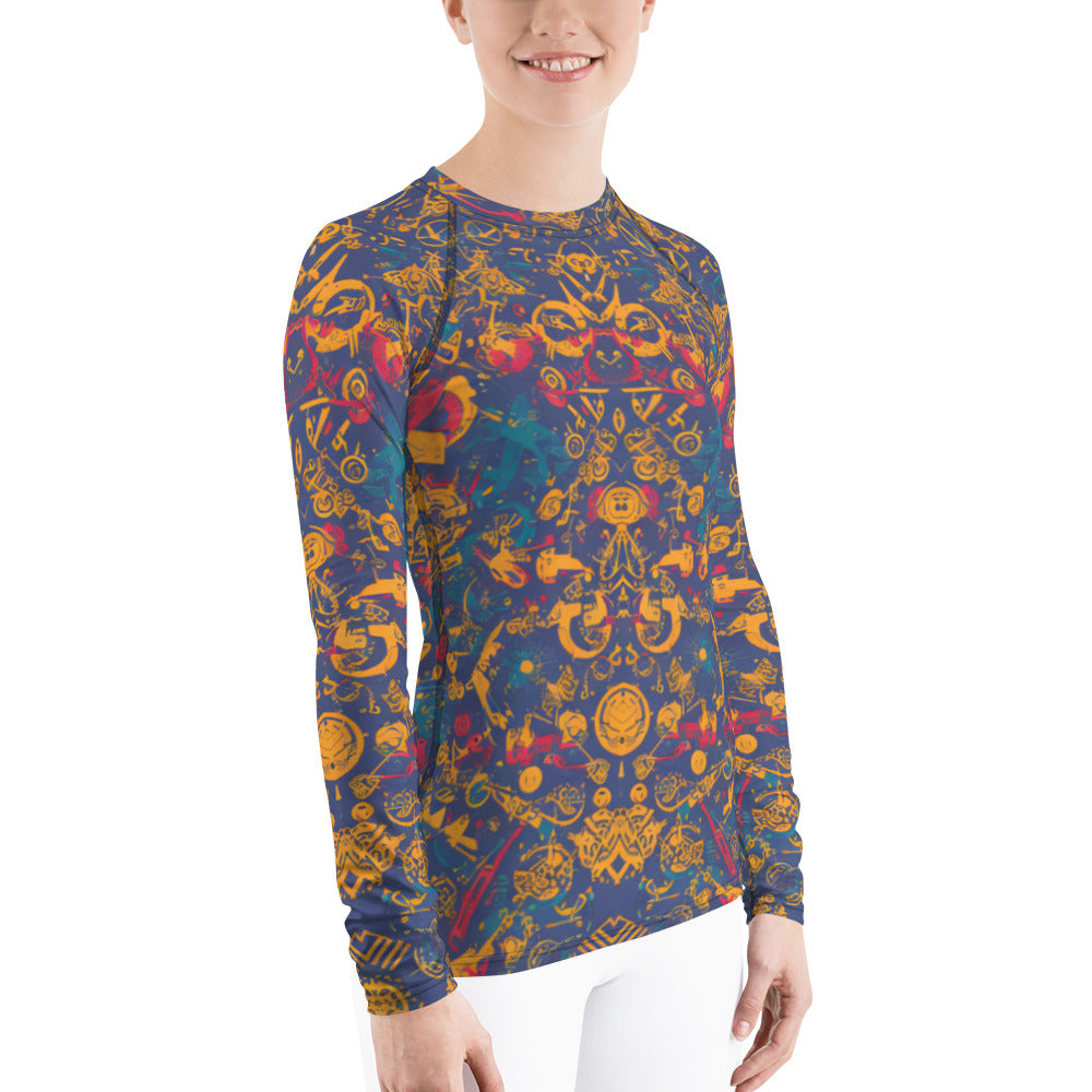 Retro Chaos : Women's Rash Guard