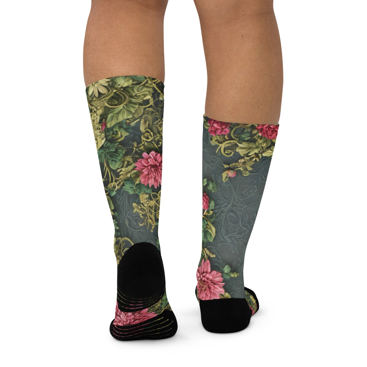 Classic Flowers Basketball socks