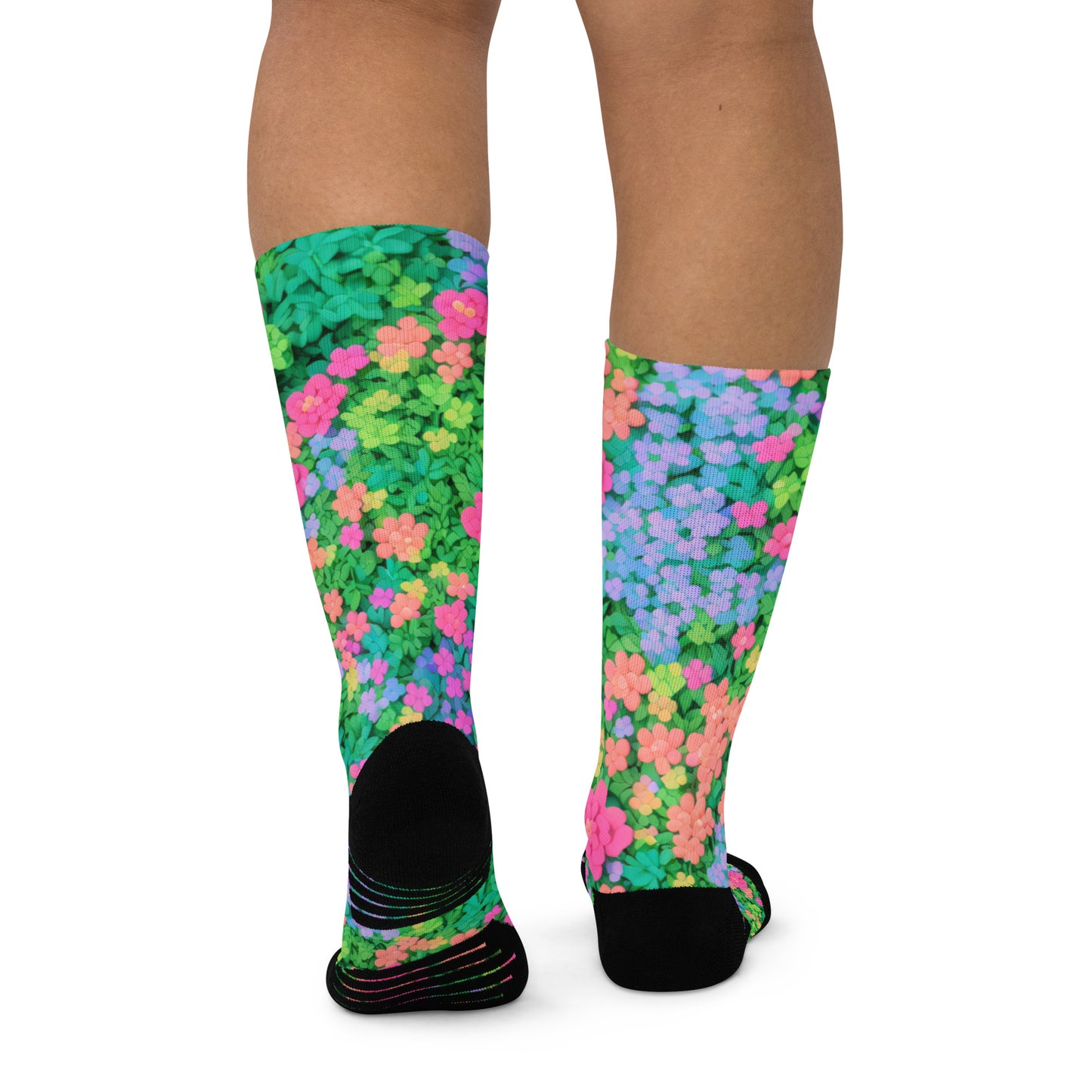 Light Floral : Basketball socks