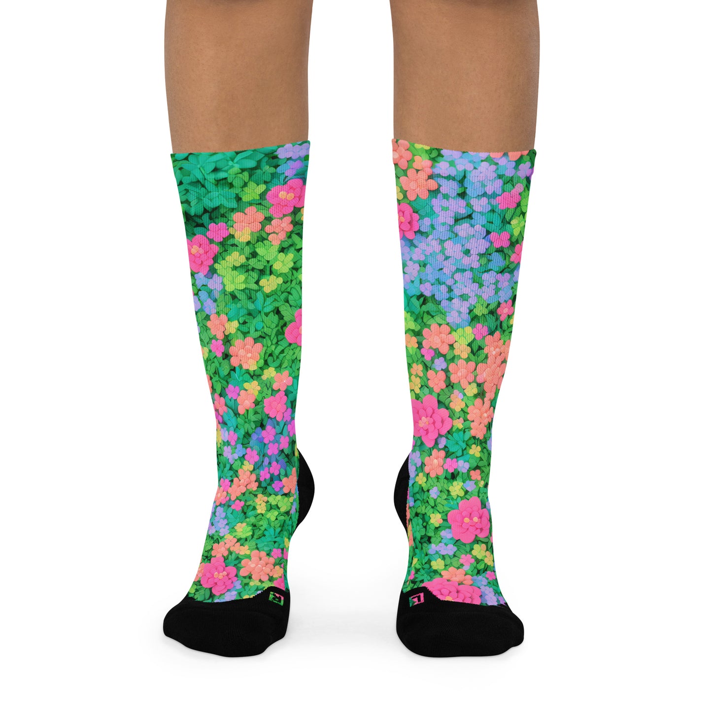 Light Floral : Basketball socks