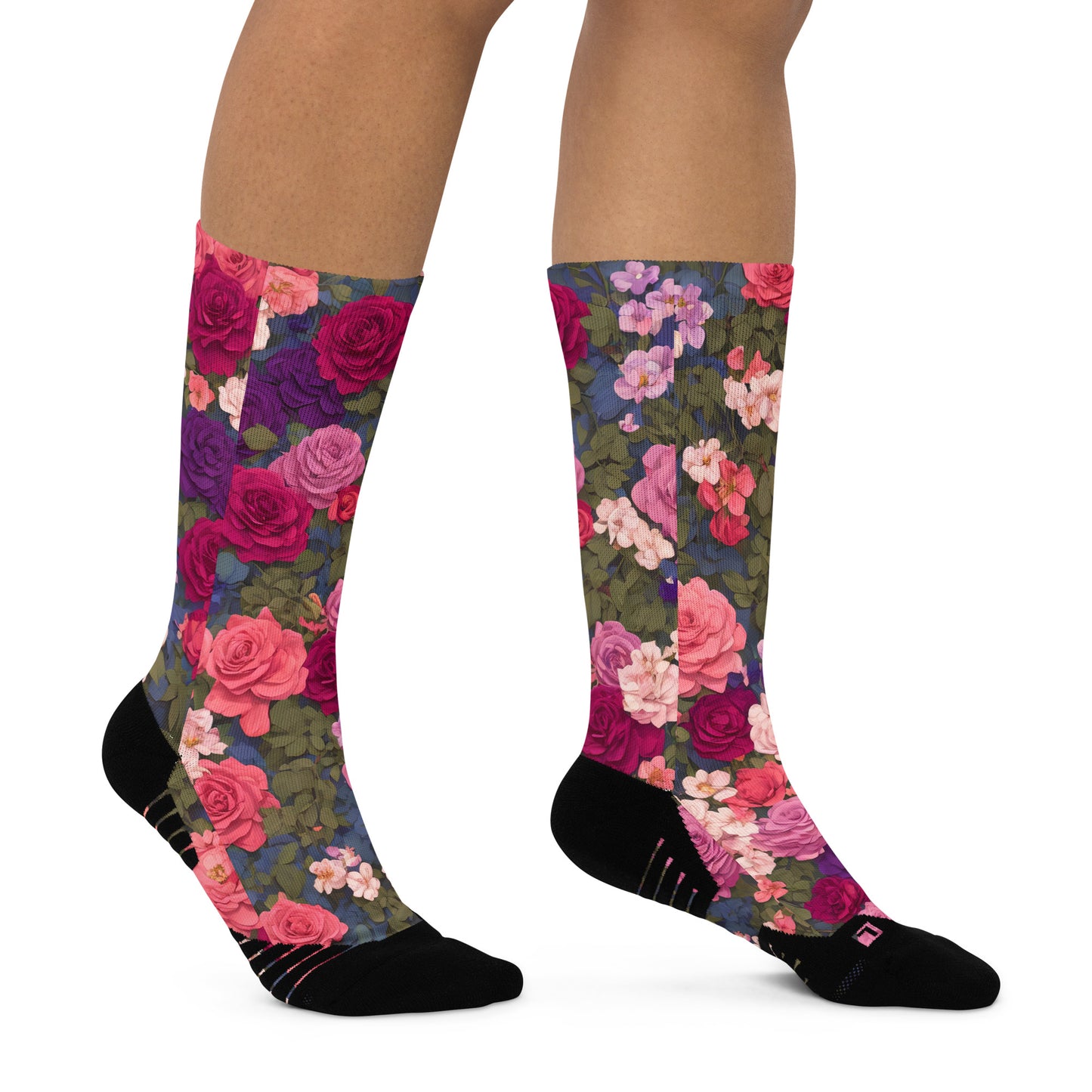 Floral Basketball socks
