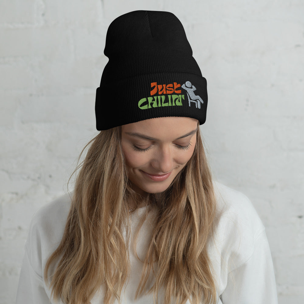 just chillin Cuffed Beanie