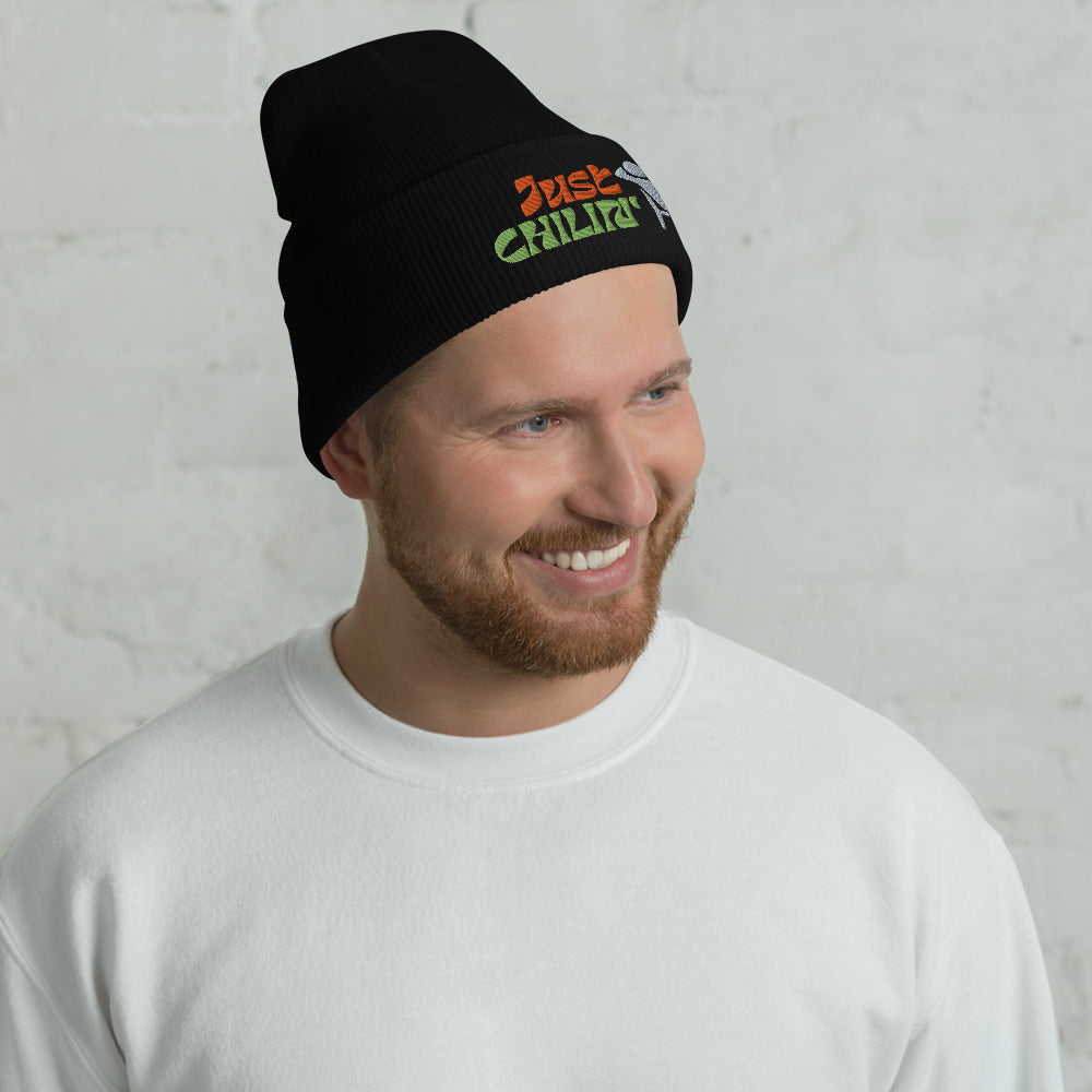 just chillin Cuffed Beanie