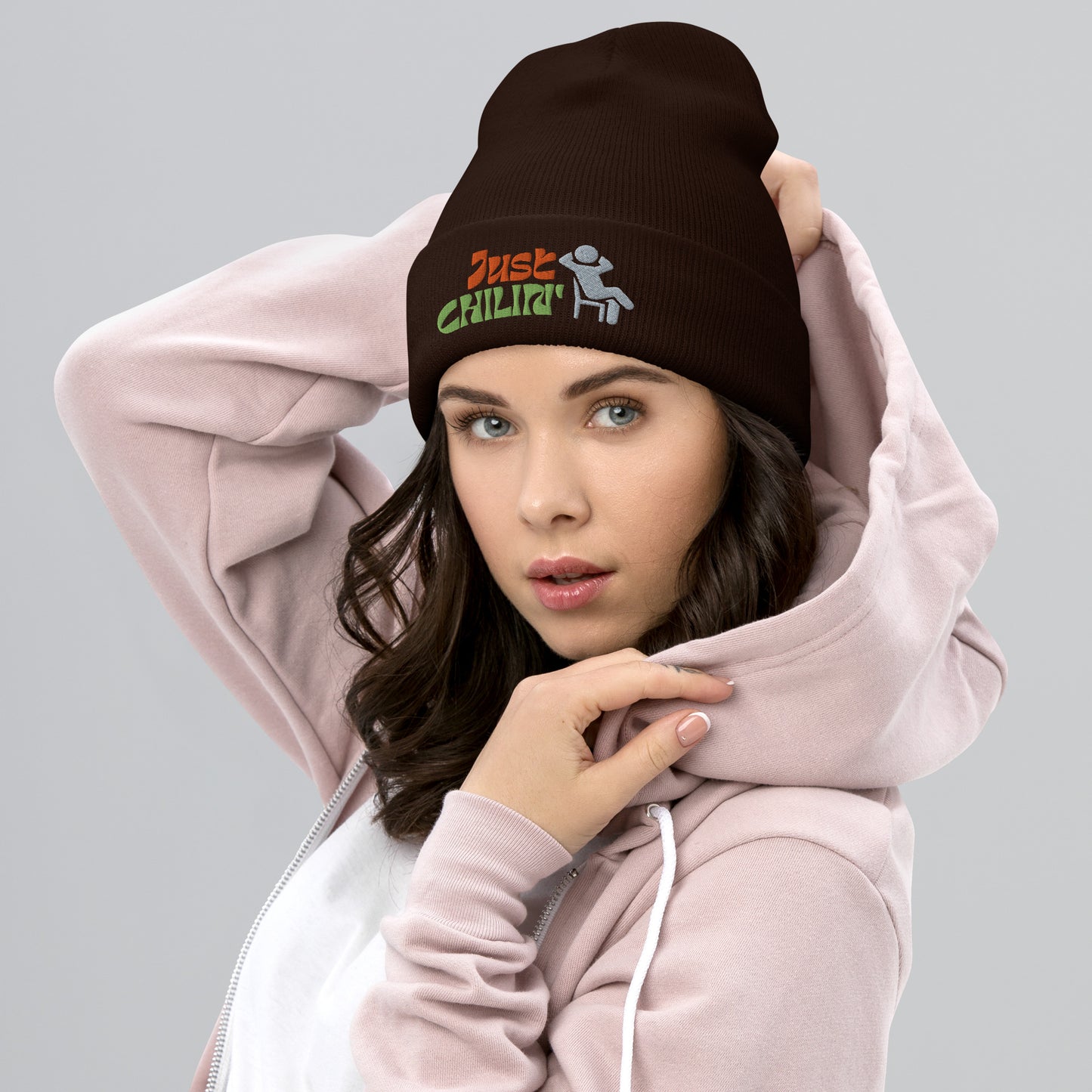 just chillin Cuffed Beanie