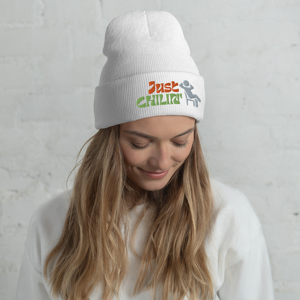 just chillin Cuffed Beanie