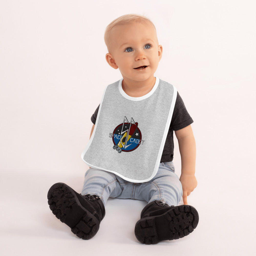 Embroidered Space Cadet : Baby Bib