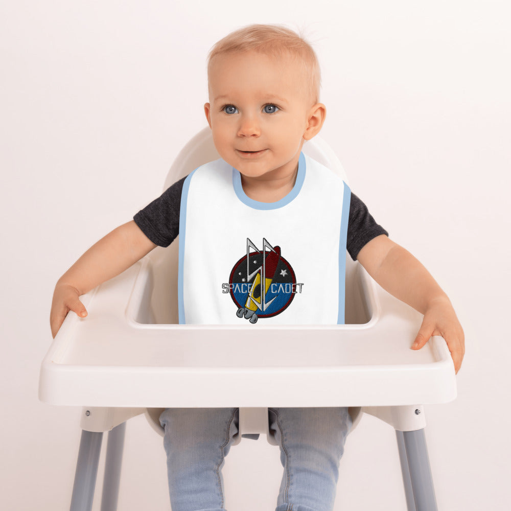 Embroidered Space Cadet : Baby Bib