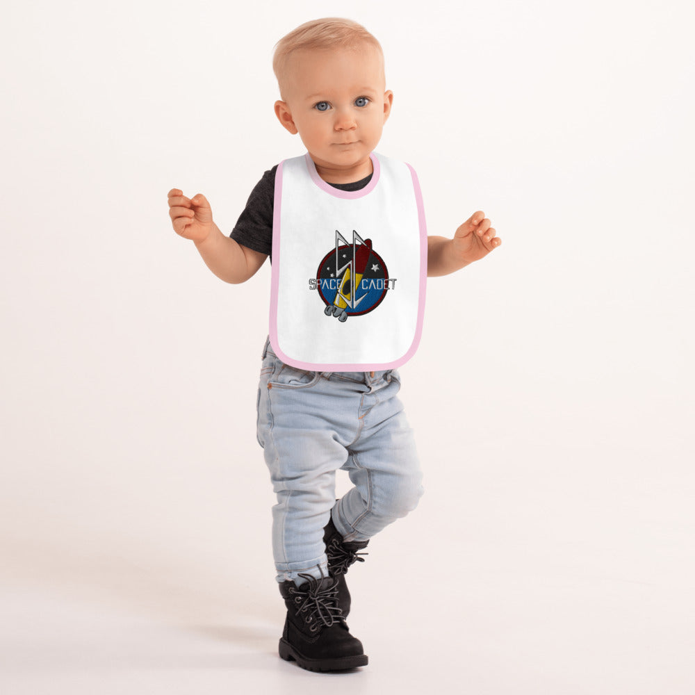 Embroidered Space Cadet : Baby Bib