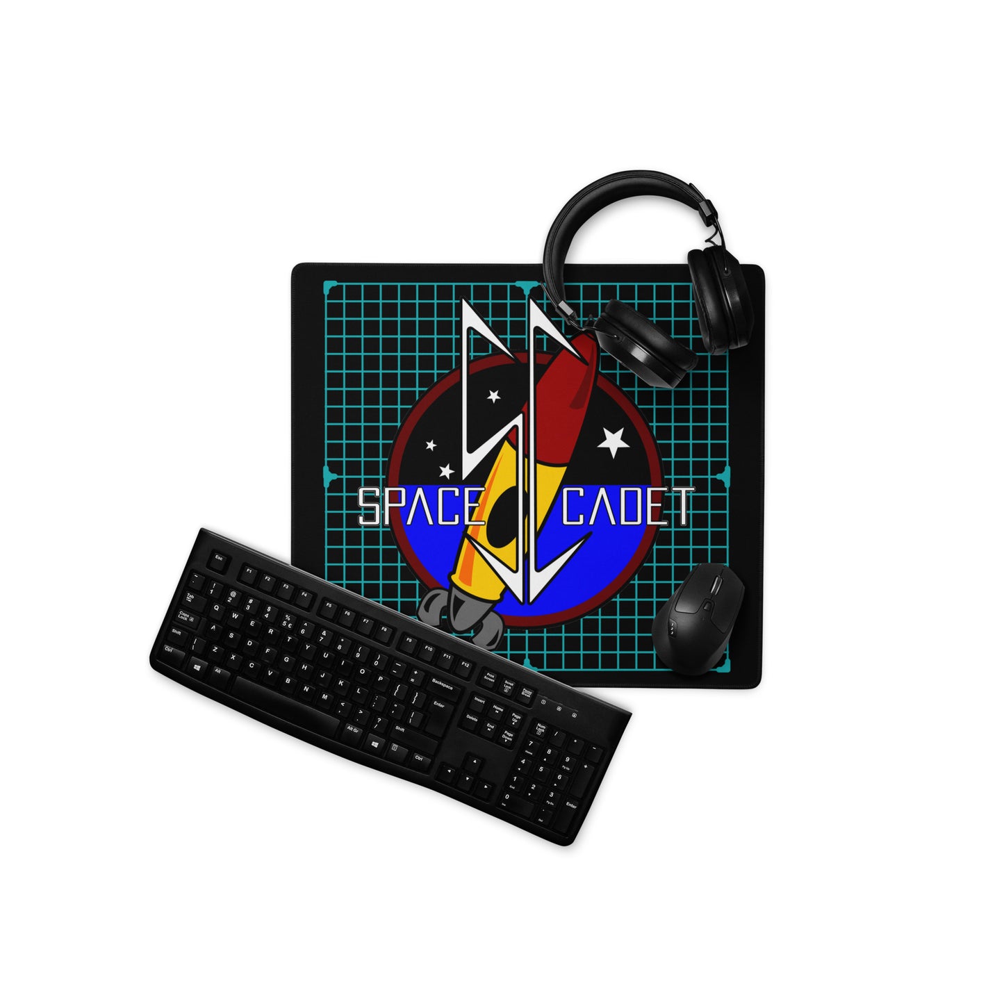 The Space Cadet Grid Gaming mouse pad