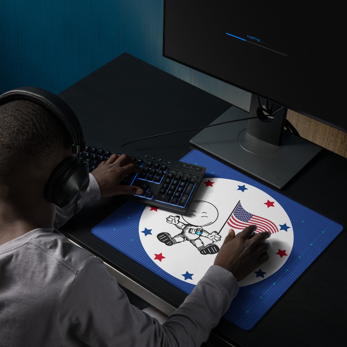 USA YAY! Space Cadet Gaming mouse pad
