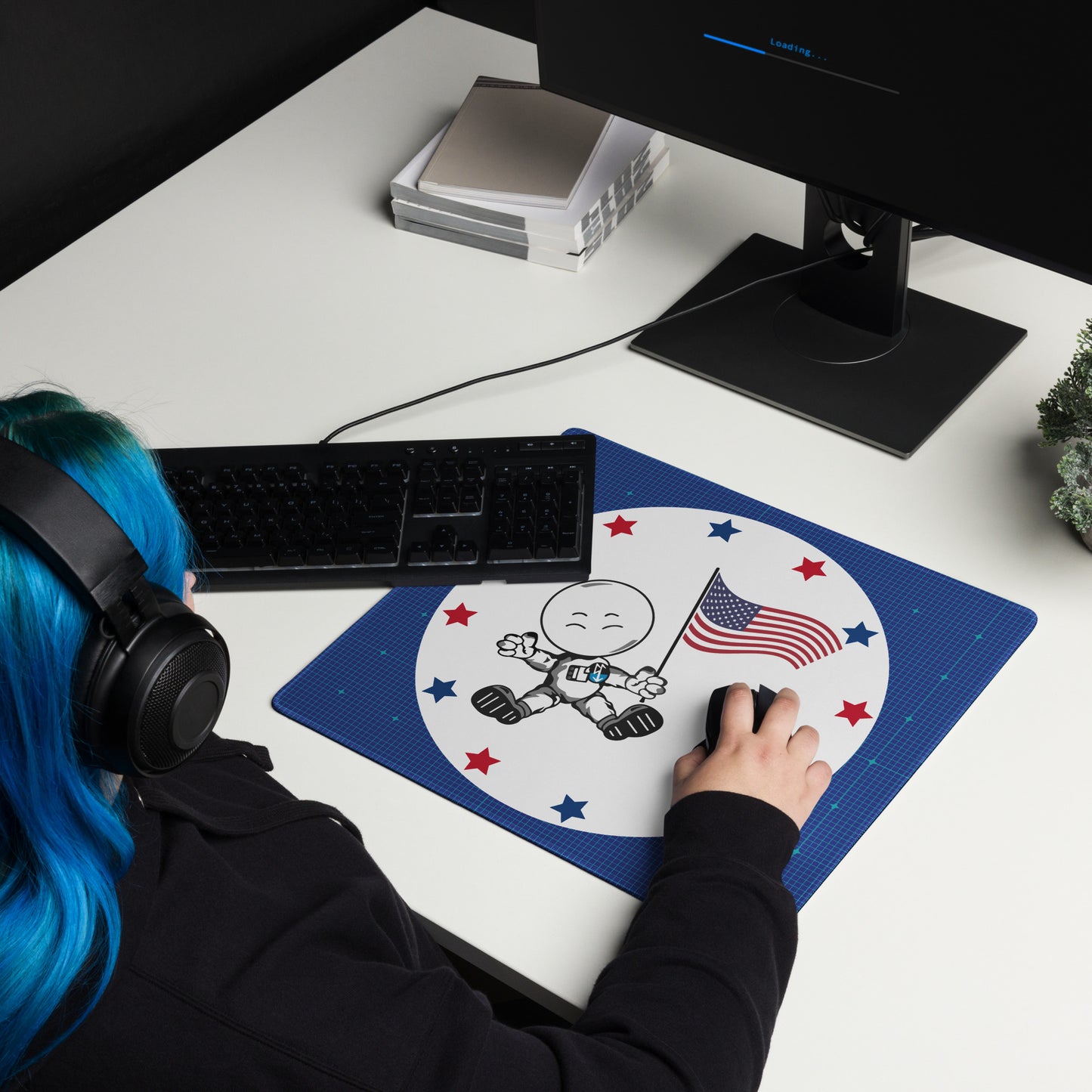 USA YAY! Space Cadet Gaming mouse pad