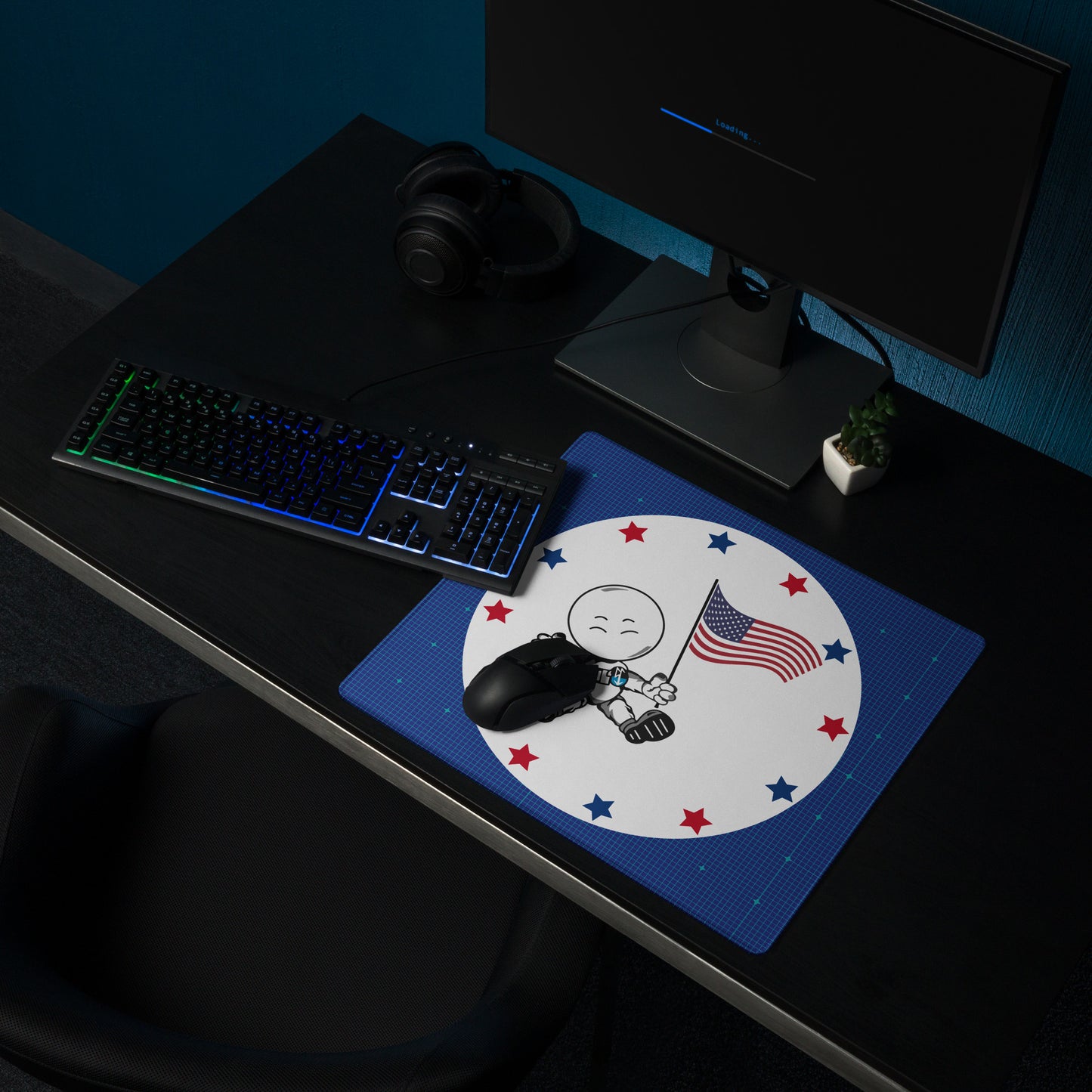USA YAY! Space Cadet Gaming mouse pad
