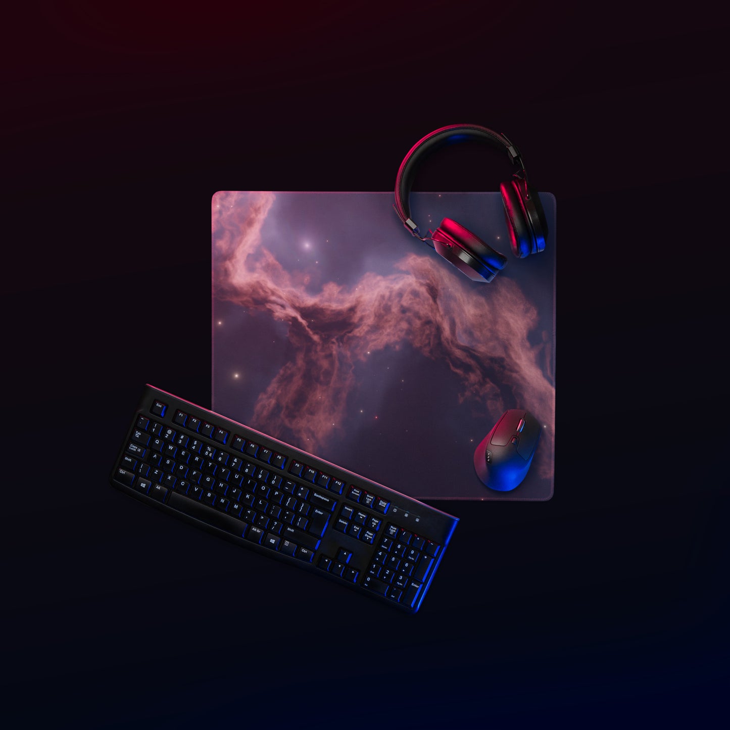 Scorched Sky Nebular Design : Gaming mouse pad