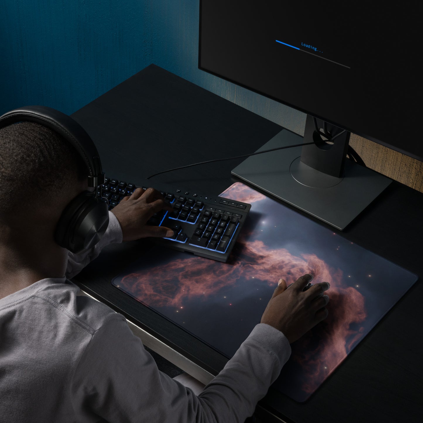 Scorched Sky Nebular Design : Gaming mouse pad