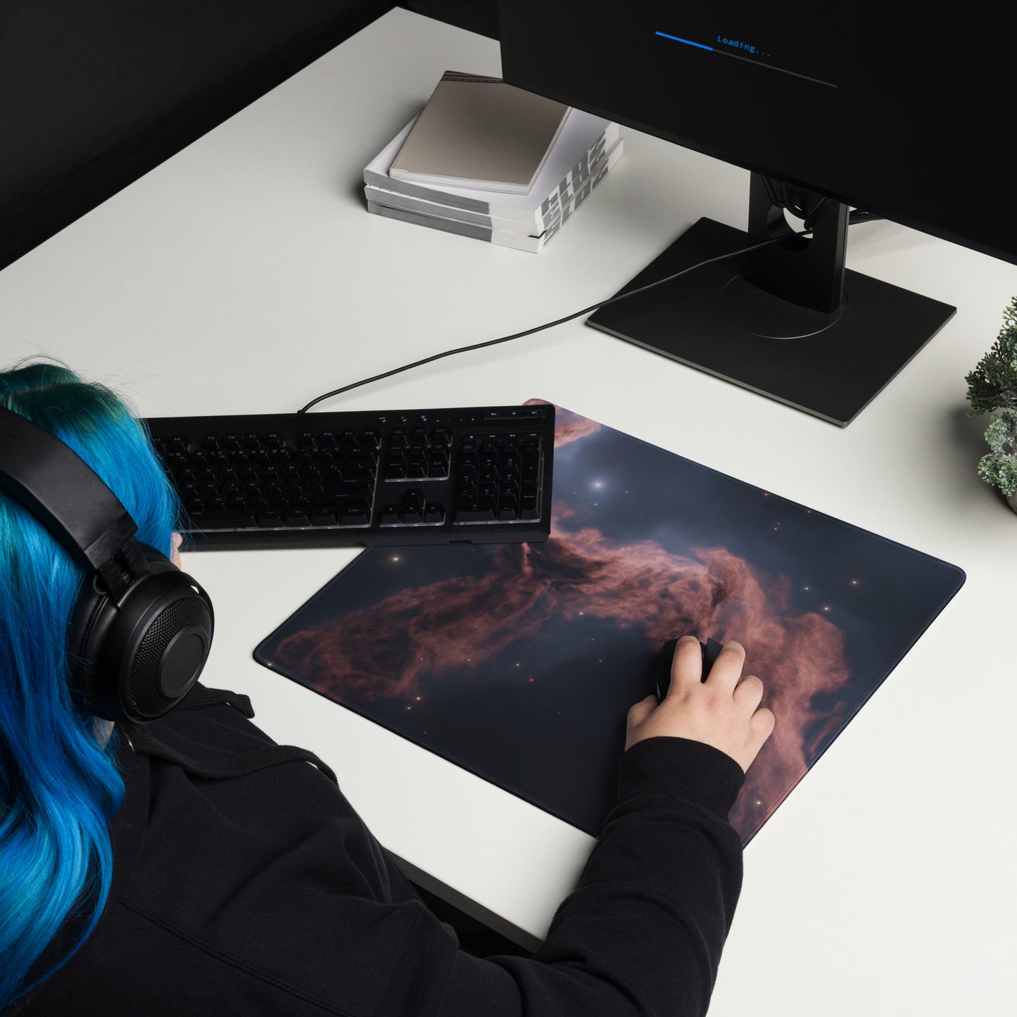 Scorched Sky Nebular Design : Gaming mouse pad