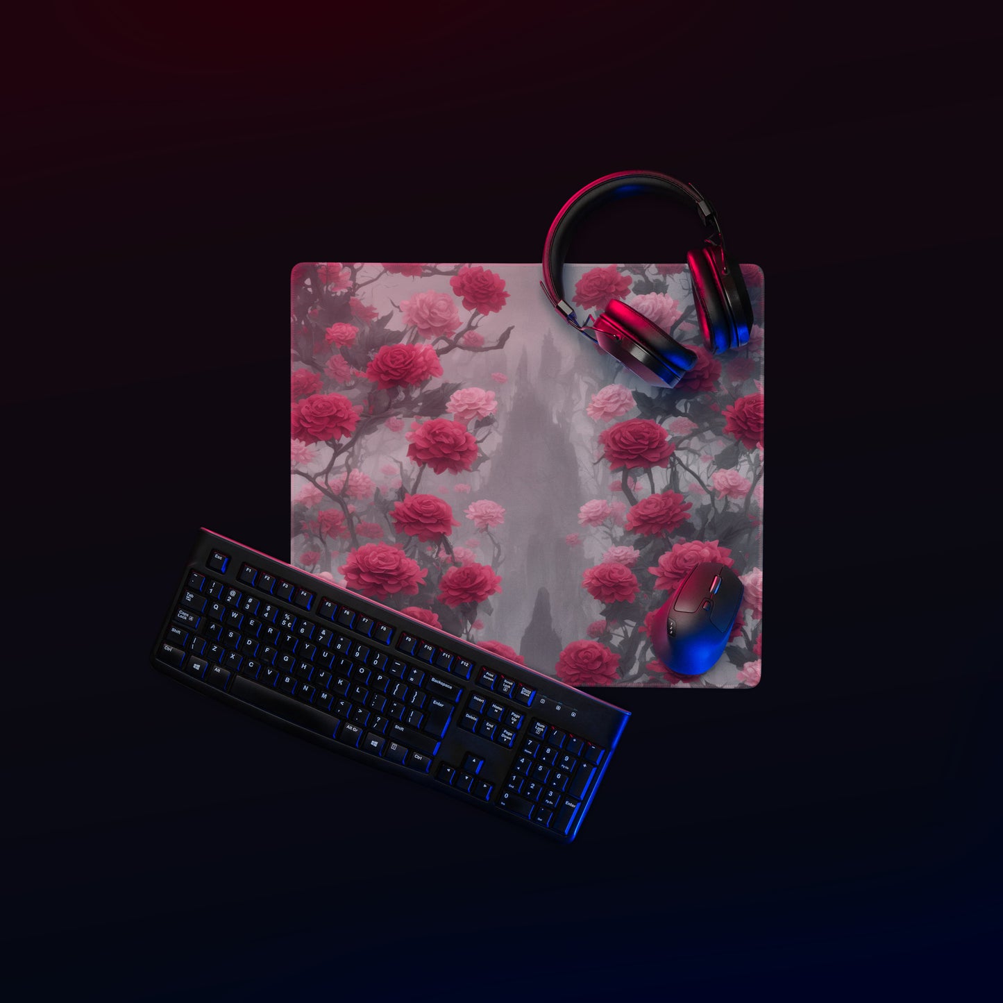 Gothic Rose : Gaming mouse pad