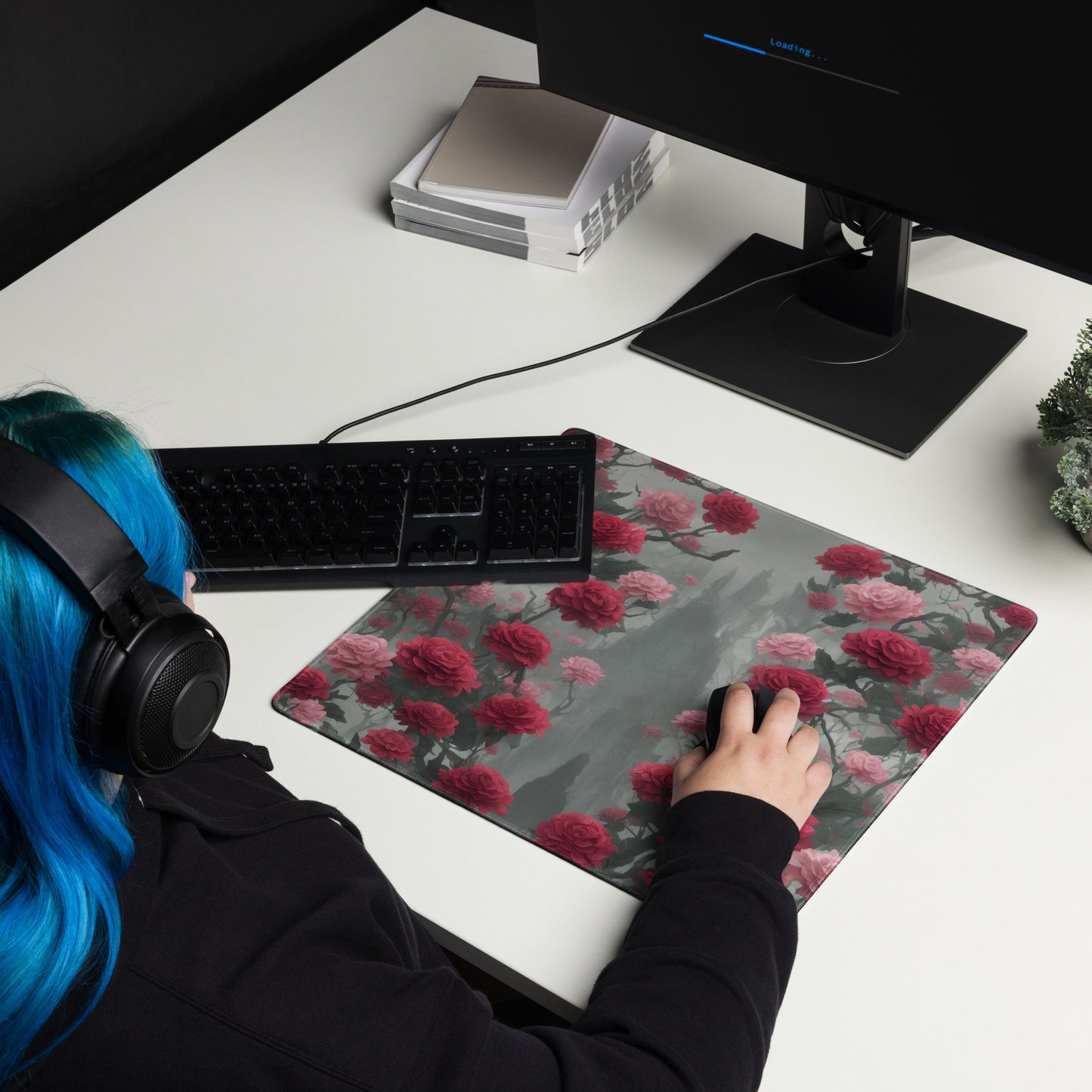 Gothic Rose : Gaming mouse pad