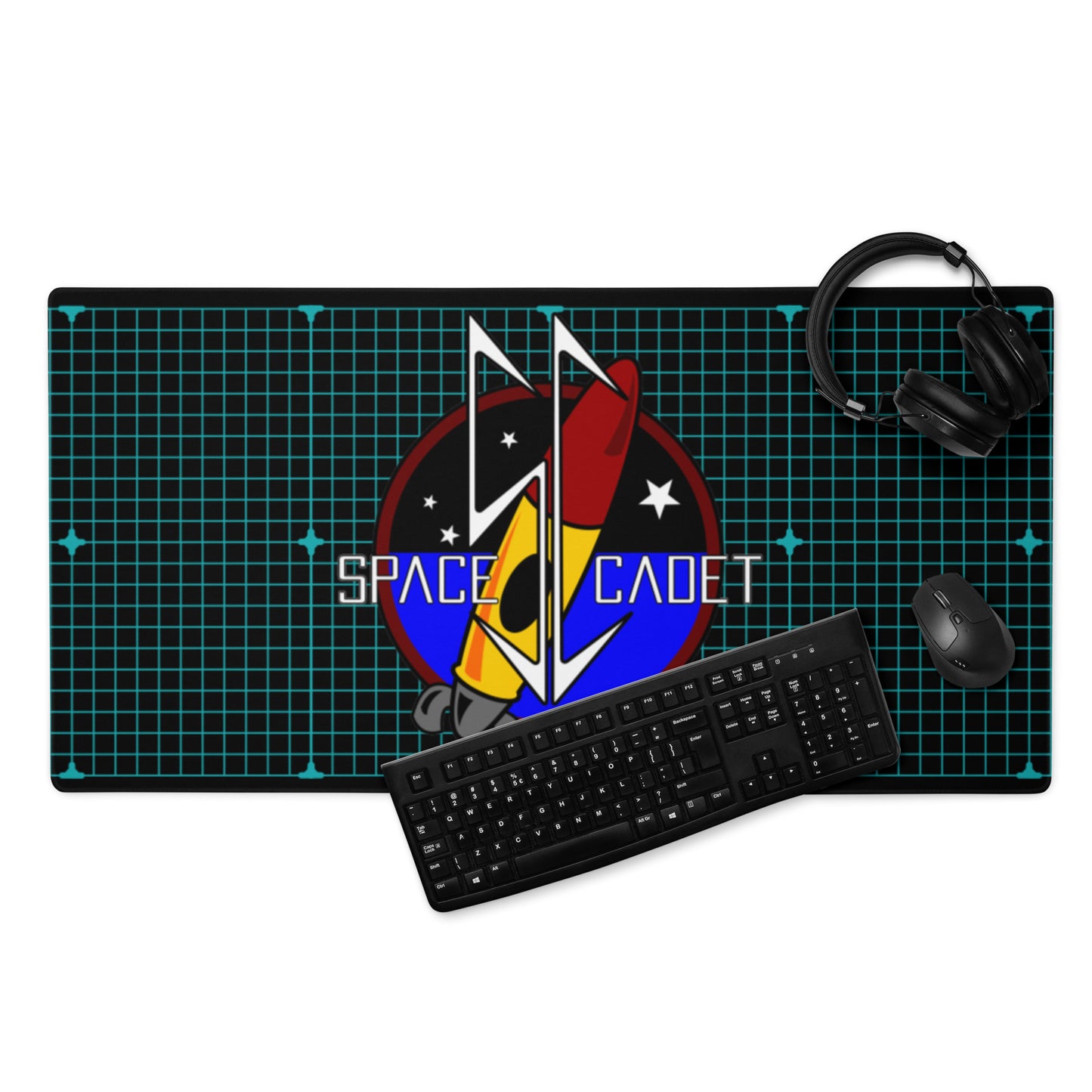The Space Cadet Grid Gaming mouse pad