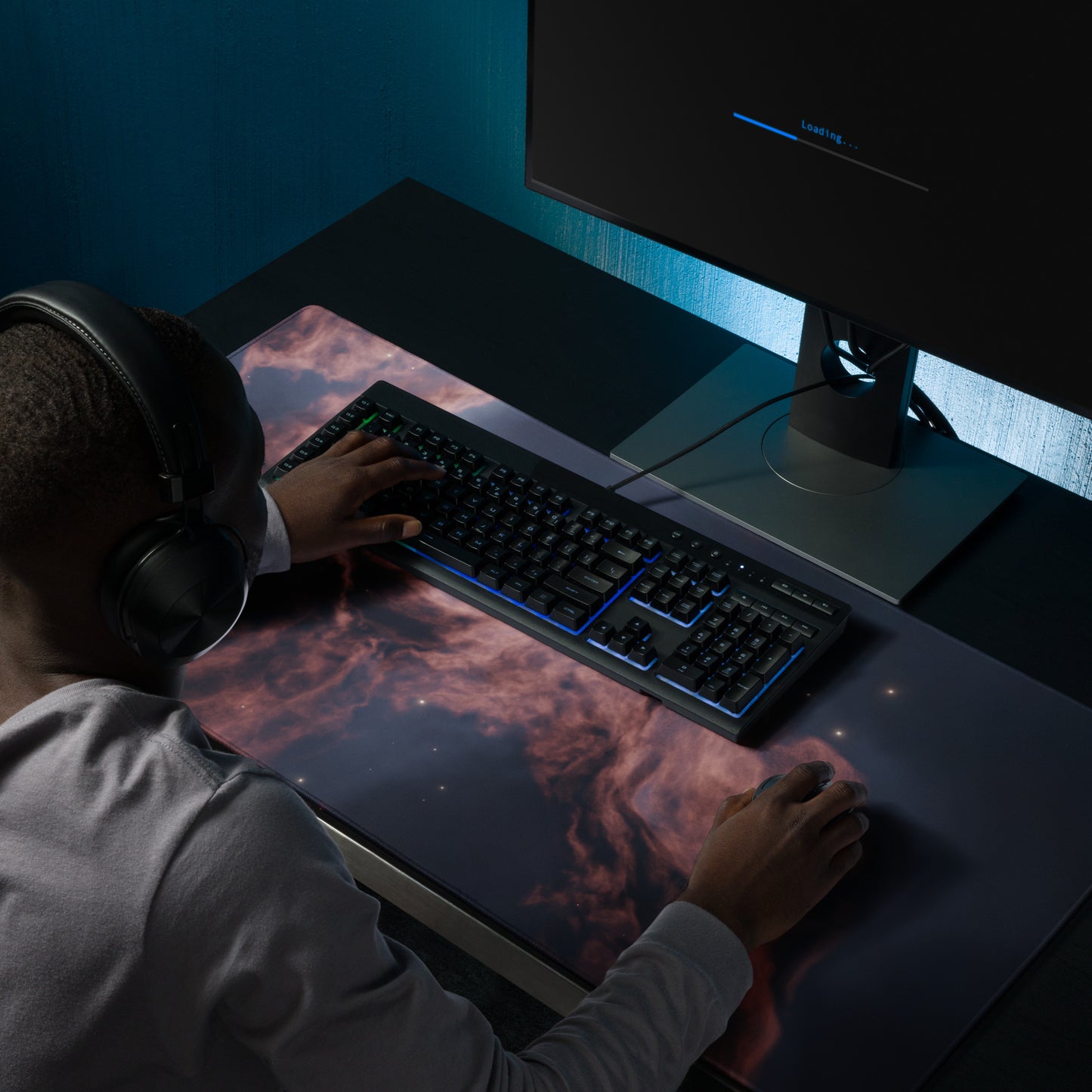 Scorched Sky Nebular Design : Gaming mouse pad