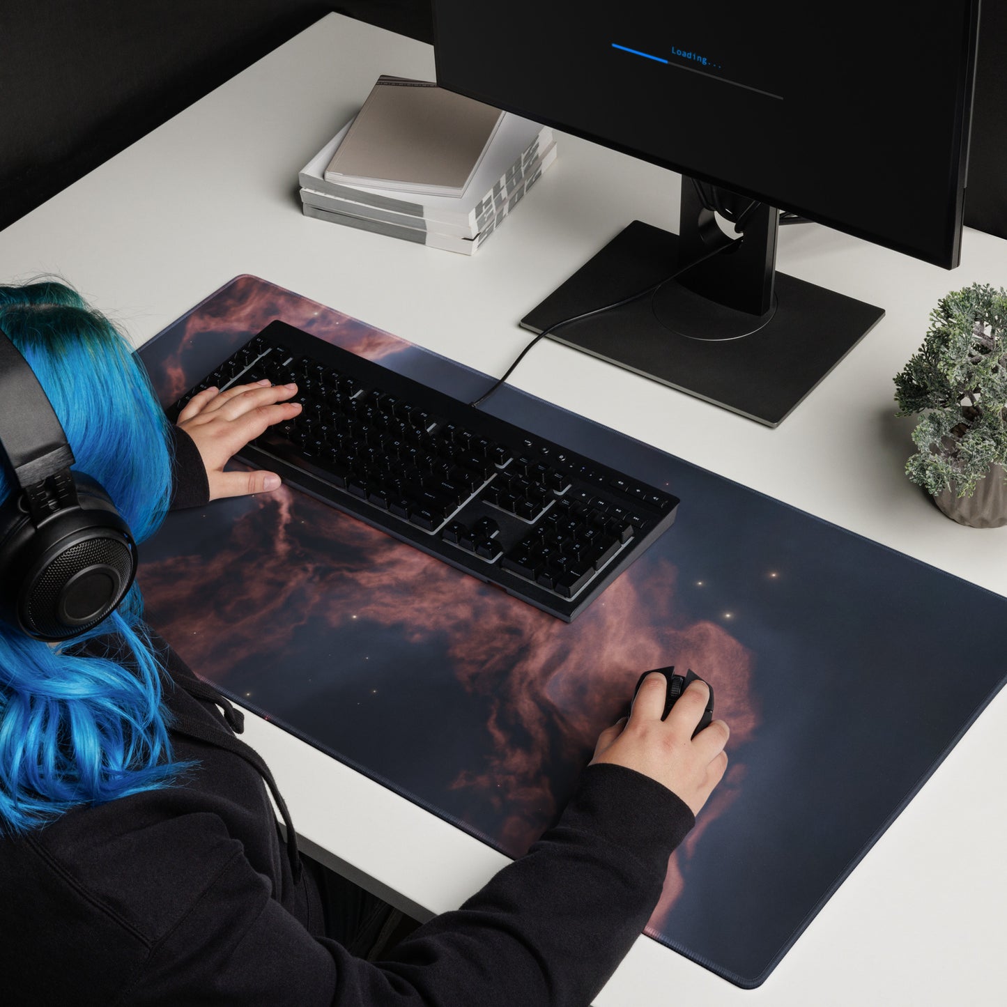 Scorched Sky Nebular Design : Gaming mouse pad