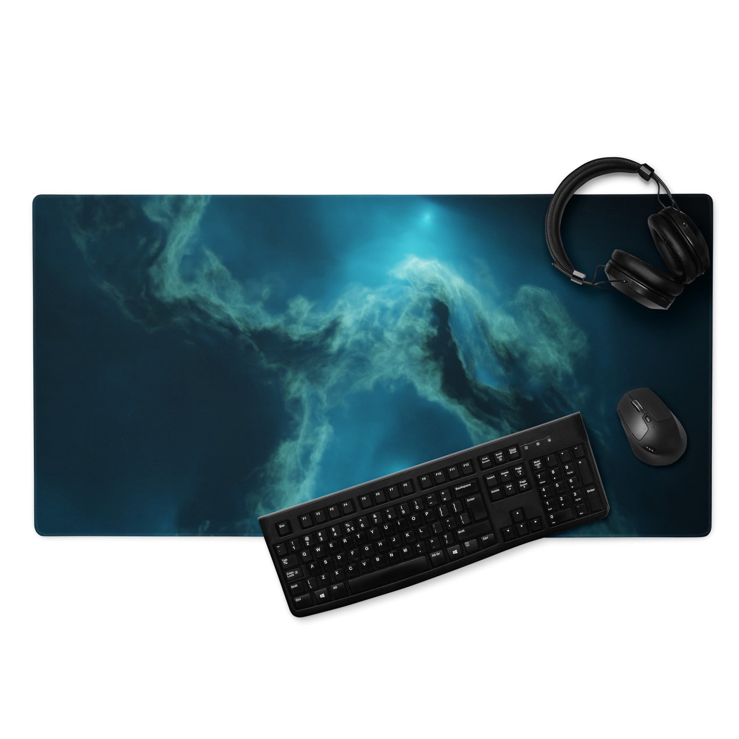 Small and Large sizes, blue nebula Gaming style mouse pad
