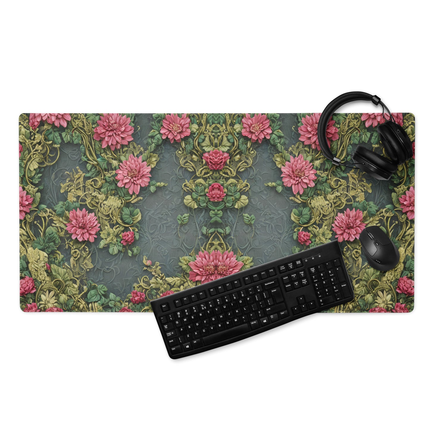 3D Floral Fantasy : Gaming mouse pad