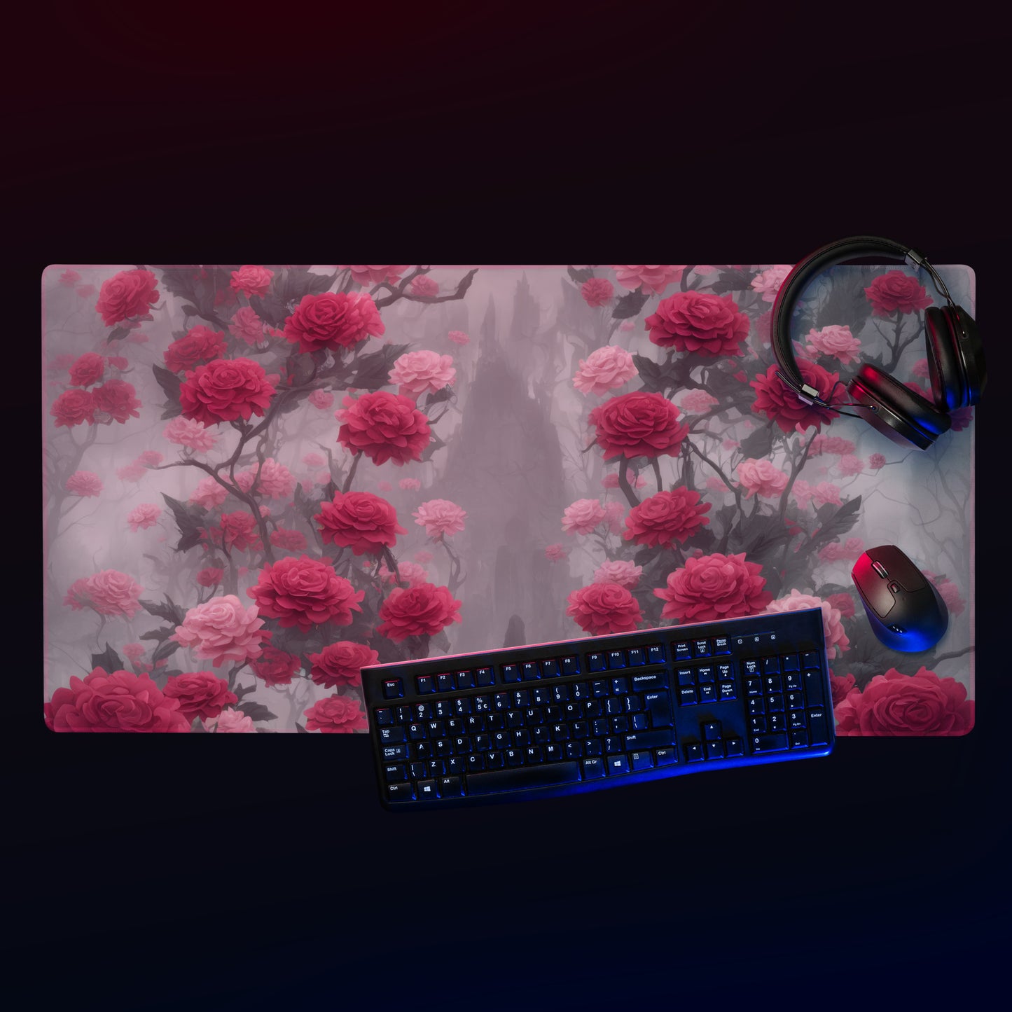 Gothic Rose : Gaming mouse pad