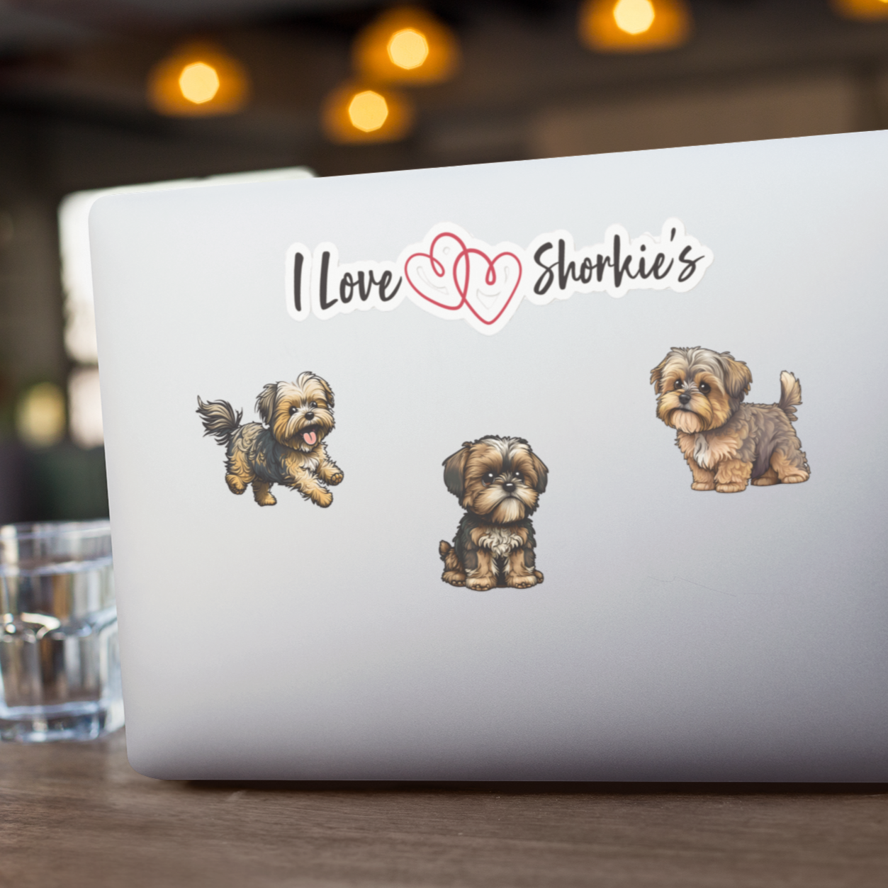 I Love Shorkie's Sticker sheet