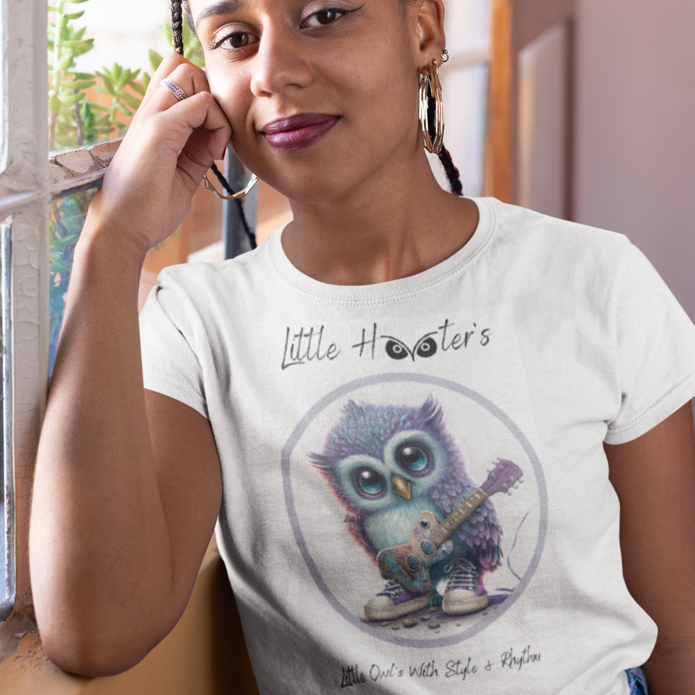 Tiney Hooters Pip , Owl's : Women's short sleeve t-shirt