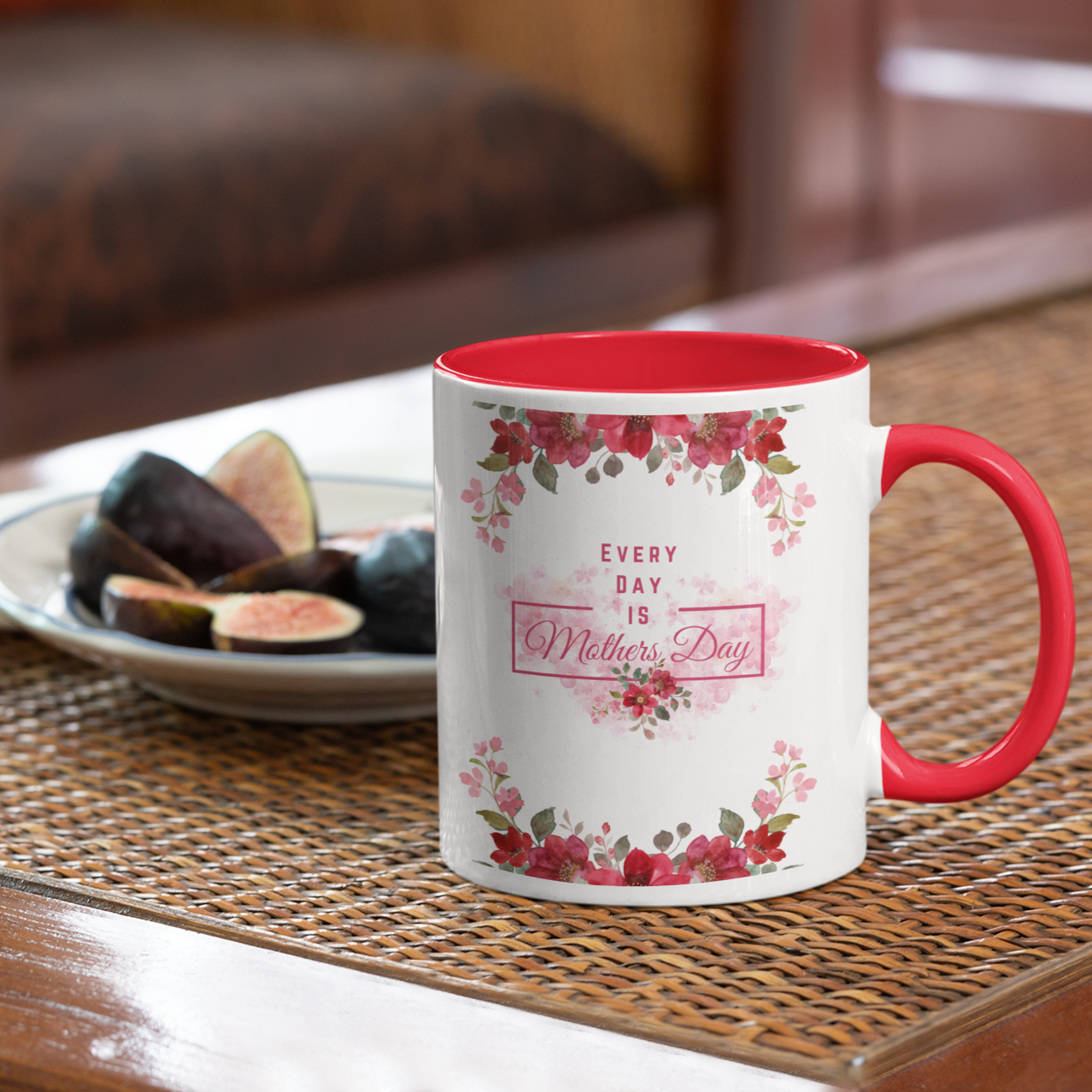 Every Day is Mother's Day : White 11oz Ceramic Mug with Color Inside