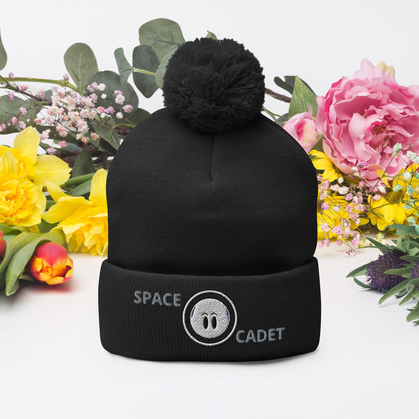 Space Cadet Pom-Pom Beanie