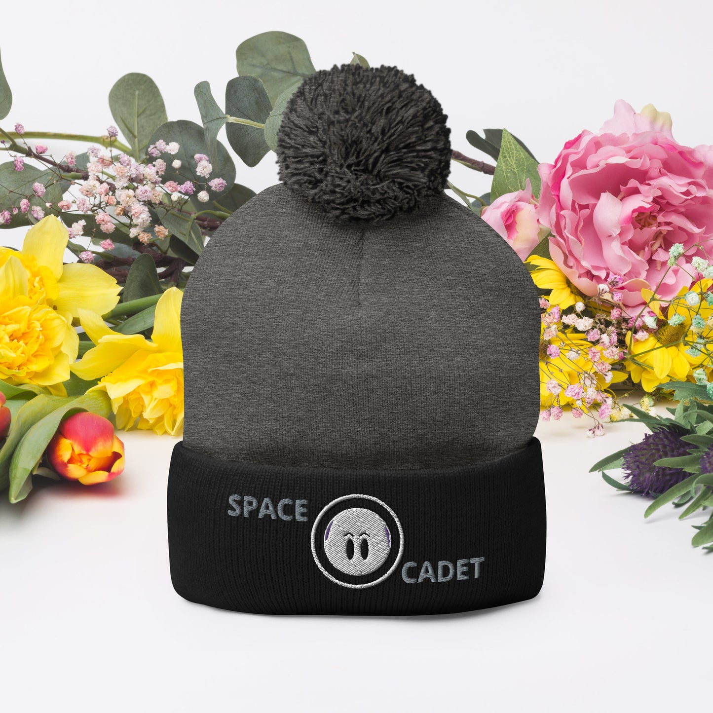 Space Cadet Pom-Pom Beanie
