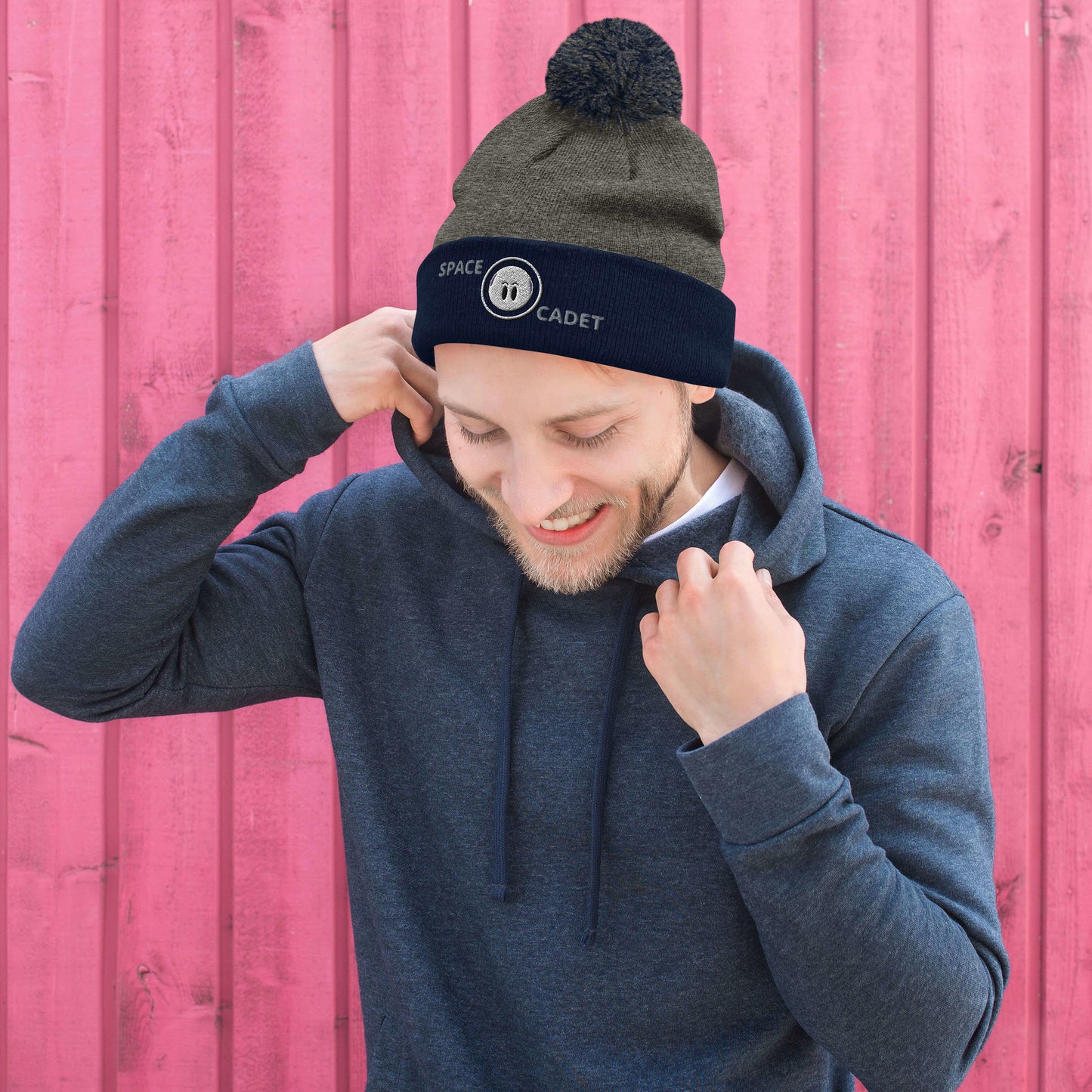 Space Cadet Pom-Pom Beanie