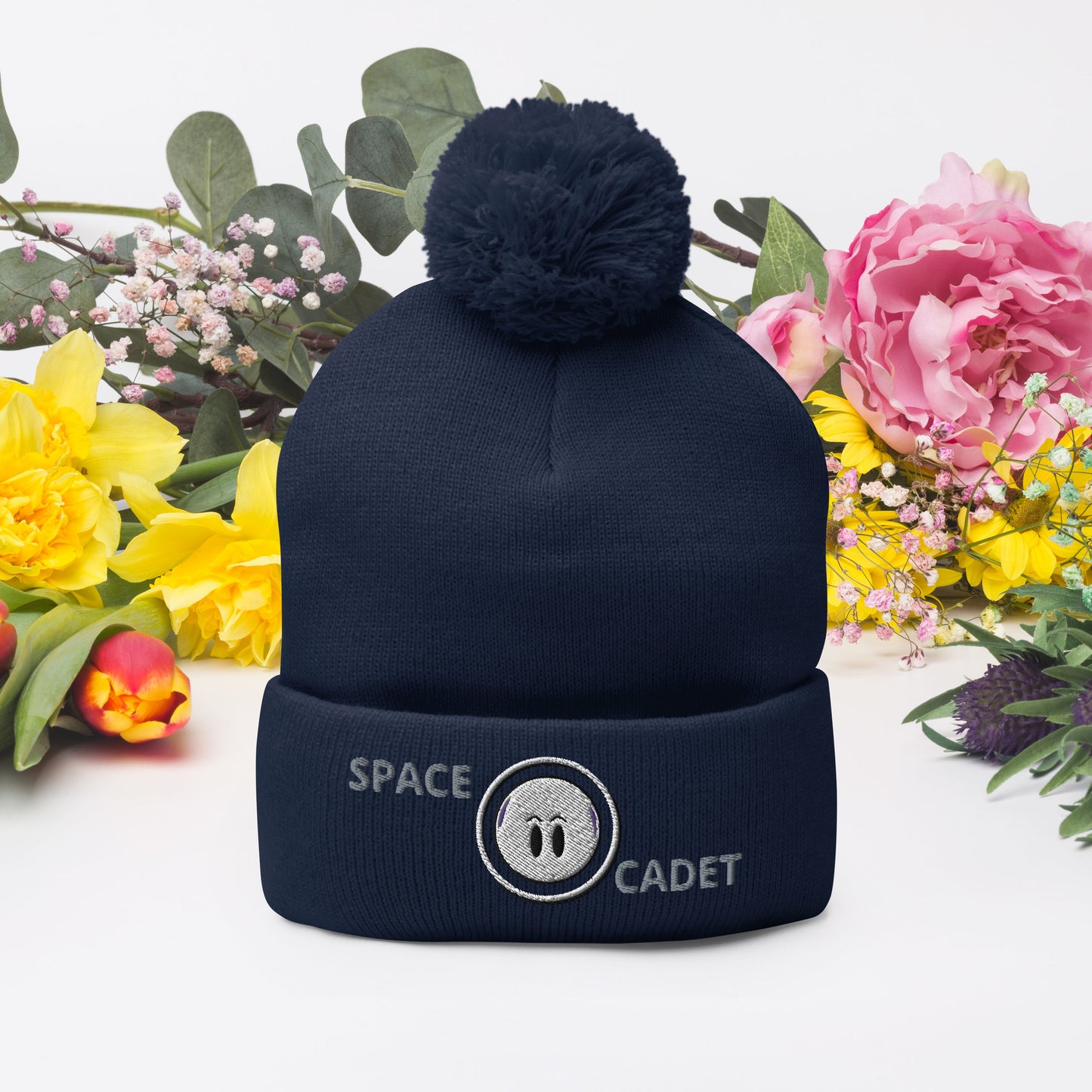 Space Cadet Pom-Pom Beanie